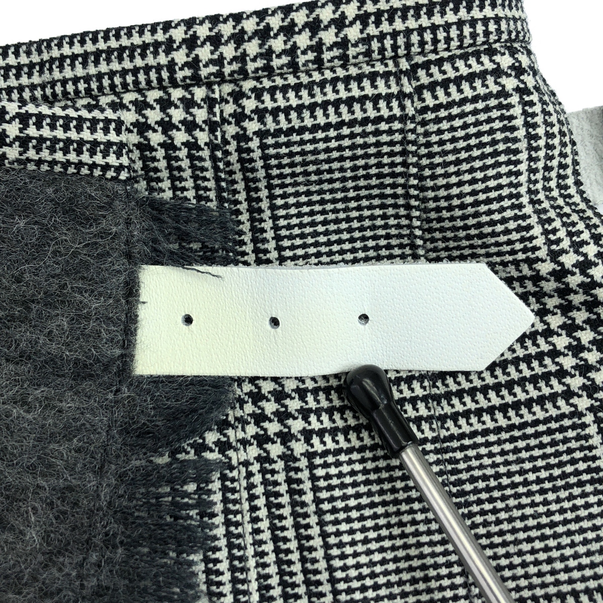 O'NEIL OF DUBLIN / オニールオブダブリン ウール 千鳥格子 プリーツ ラップ スカート