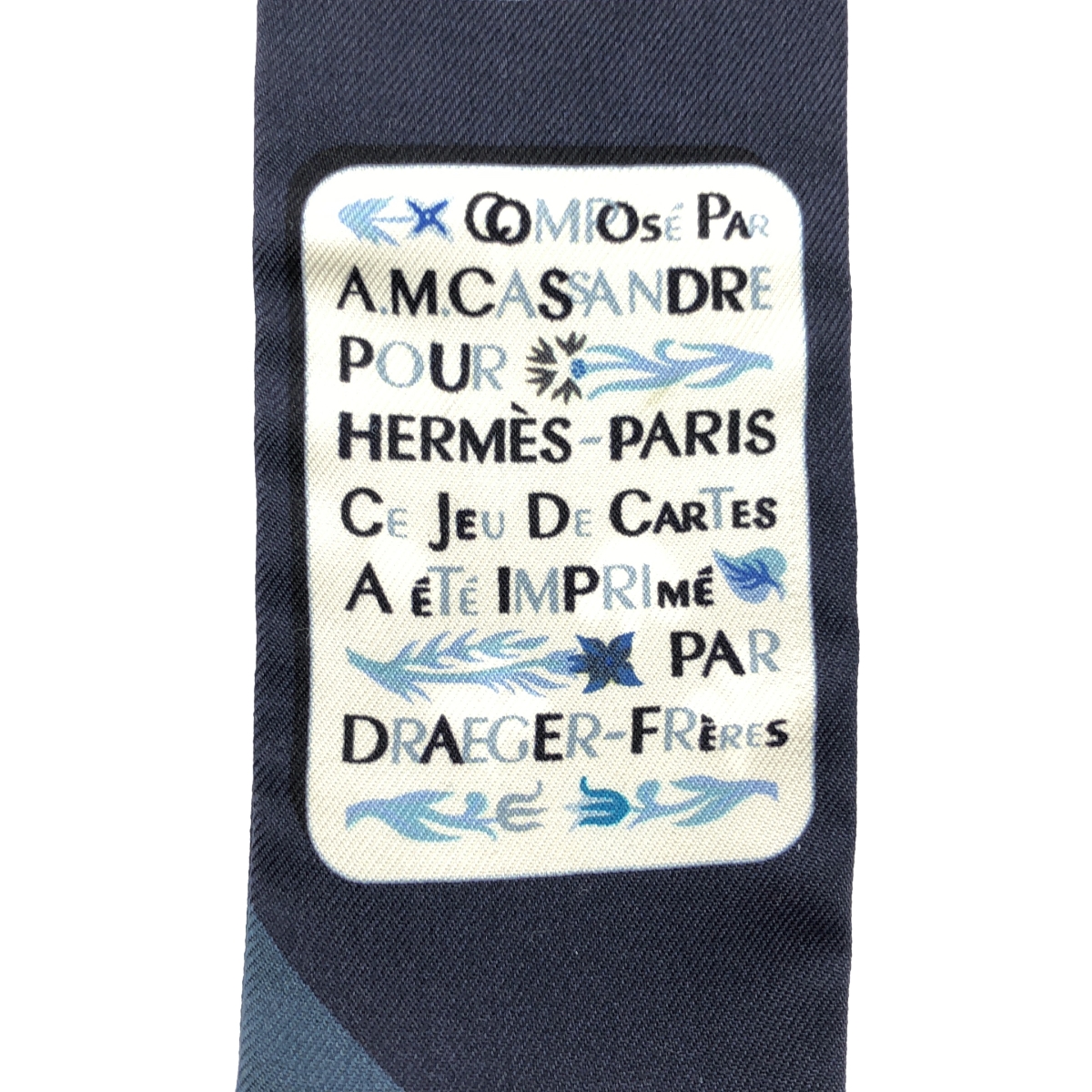 HERMES / エルメス TWILLY JEU DE CARTES トランプ シルク ツイリー スカーフ