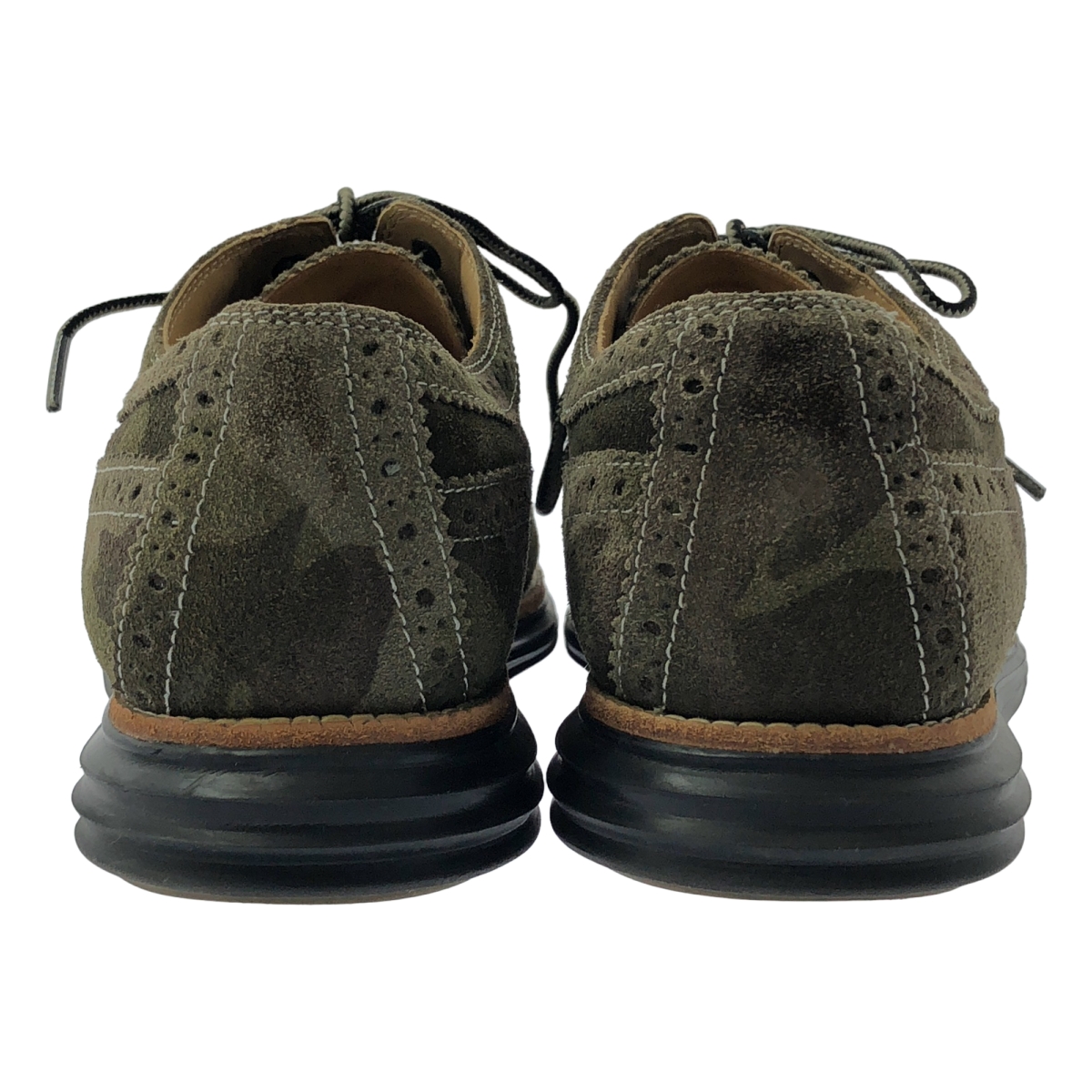 COLE HAAN / コールハーン スエード レザー ウィングチップ ドレスシューズ 革靴