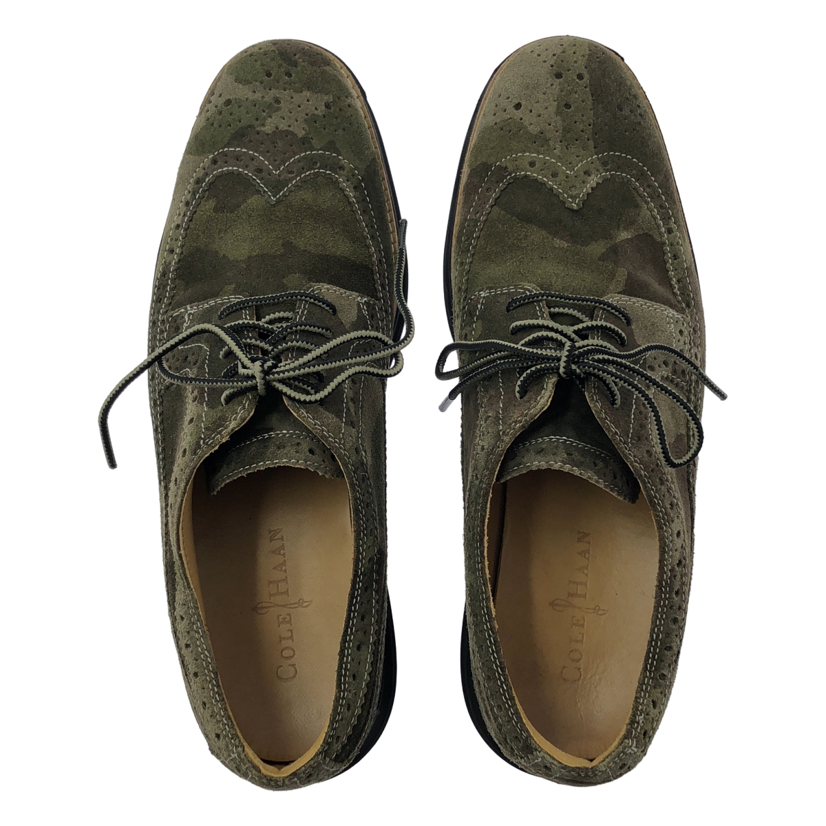 COLE HAAN / コールハーン スエード レザー ウィングチップ ドレスシューズ 革靴