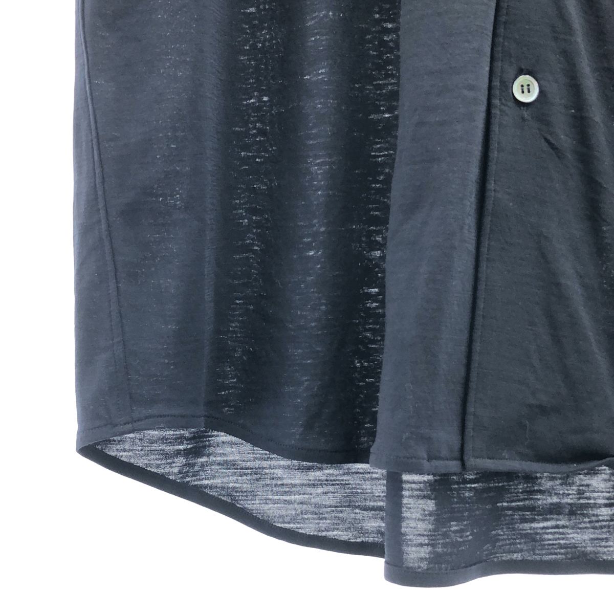 山内 / ヤマウチ ノーミュールシングウール オープンカラーシャツ