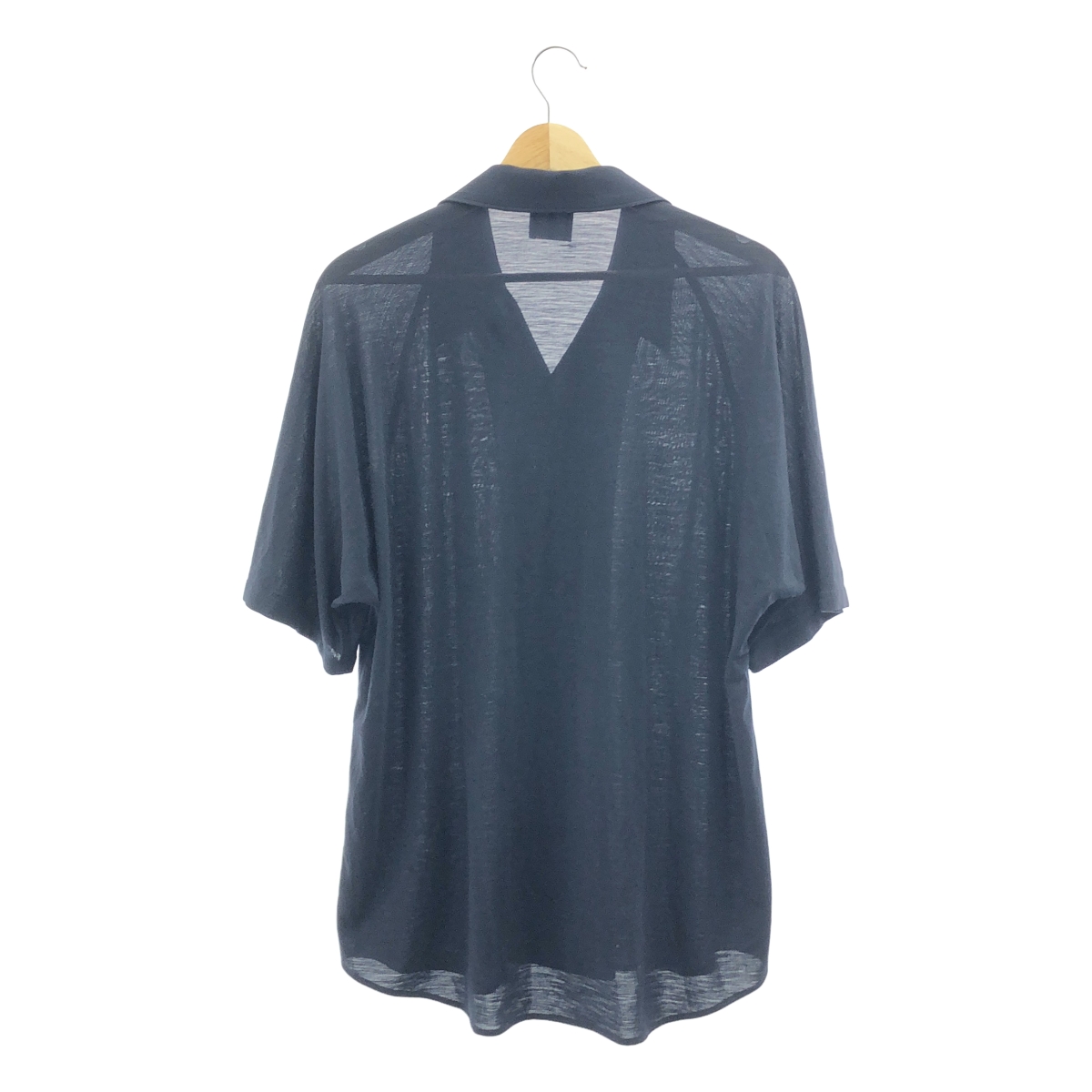 山内 / ヤマウチ ノーミュールシングウール オープンカラーシャツ