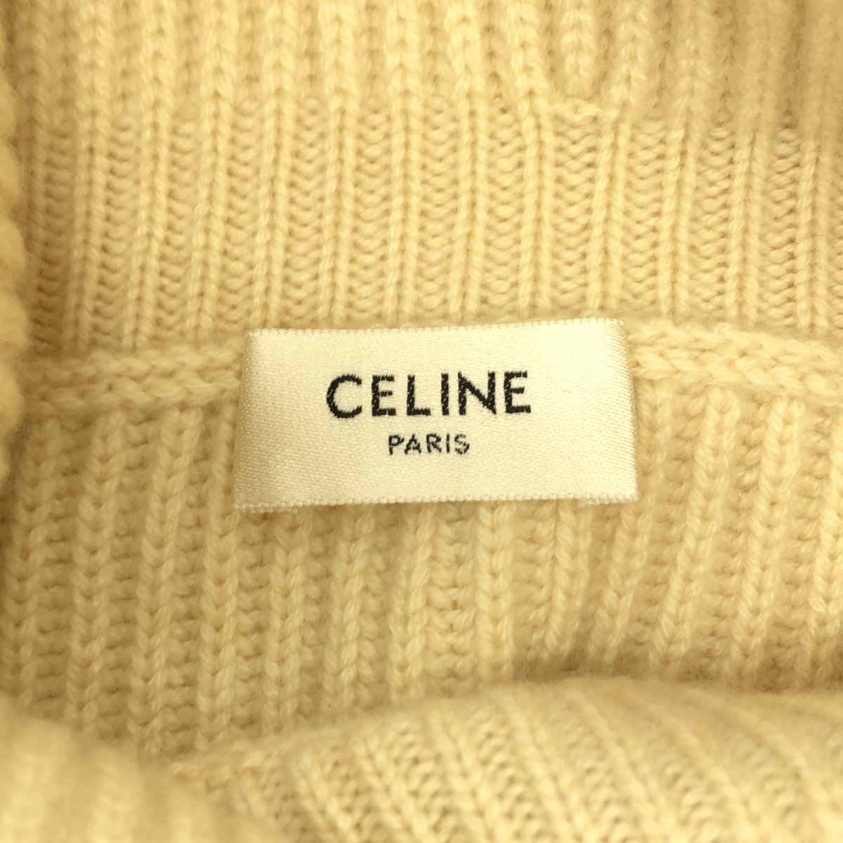 CELINE / セリーヌ カシミヤ ボリュームスリーブ タートルネックニット