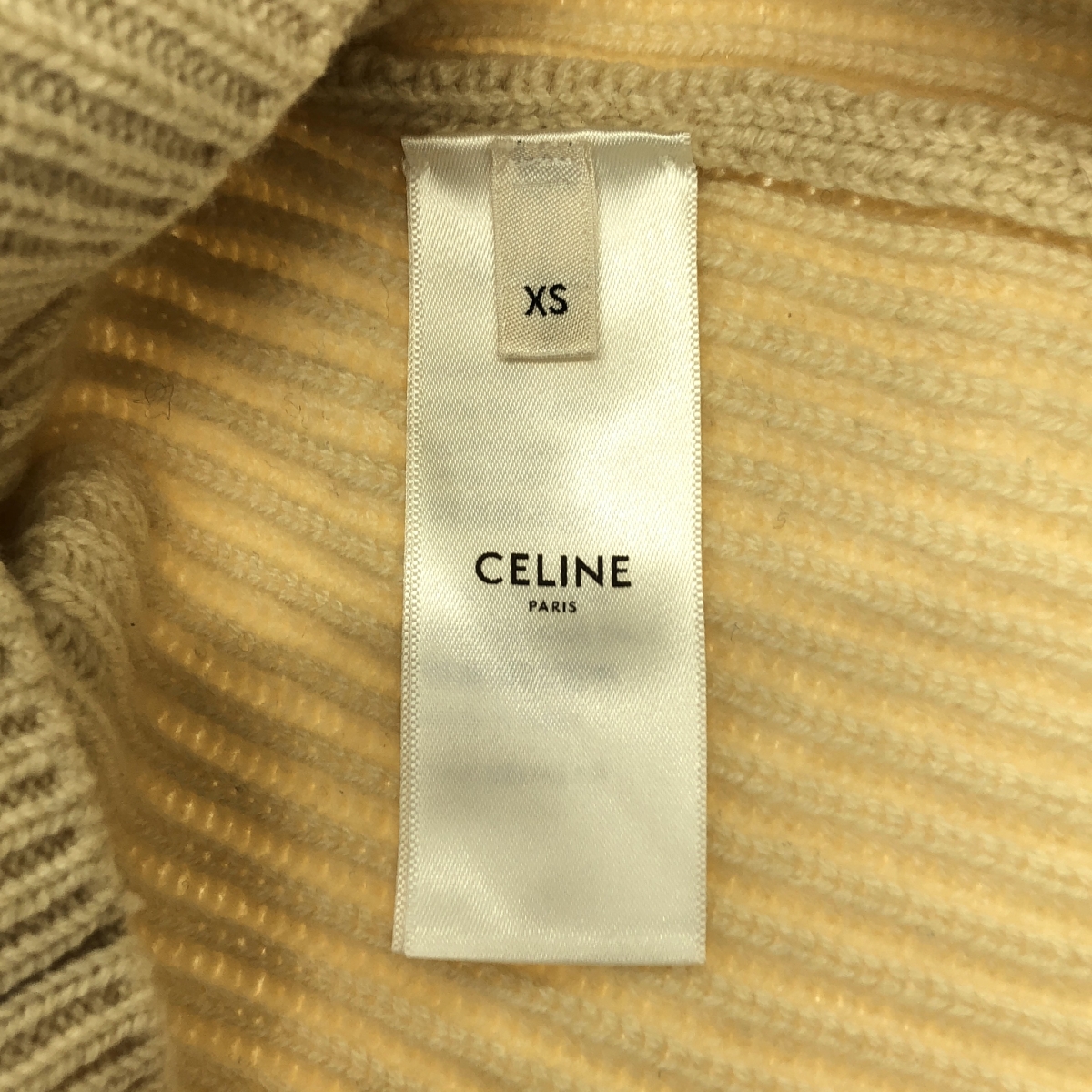 CELINE / セリーヌ カシミヤ ボリュームスリーブ タートルネックニット