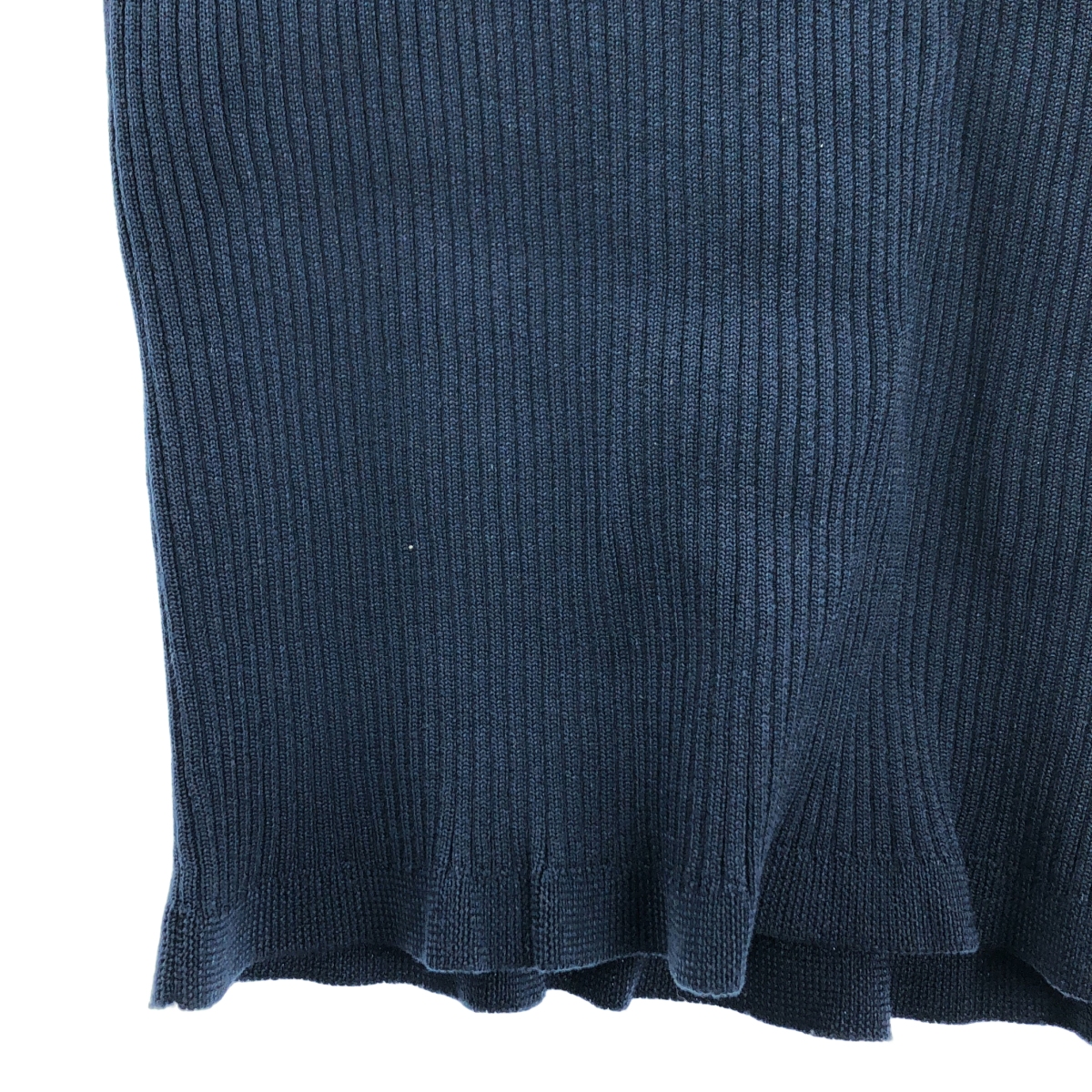 Chloe / クロエ シフォンレース ハイネック 七分袖 リブニット