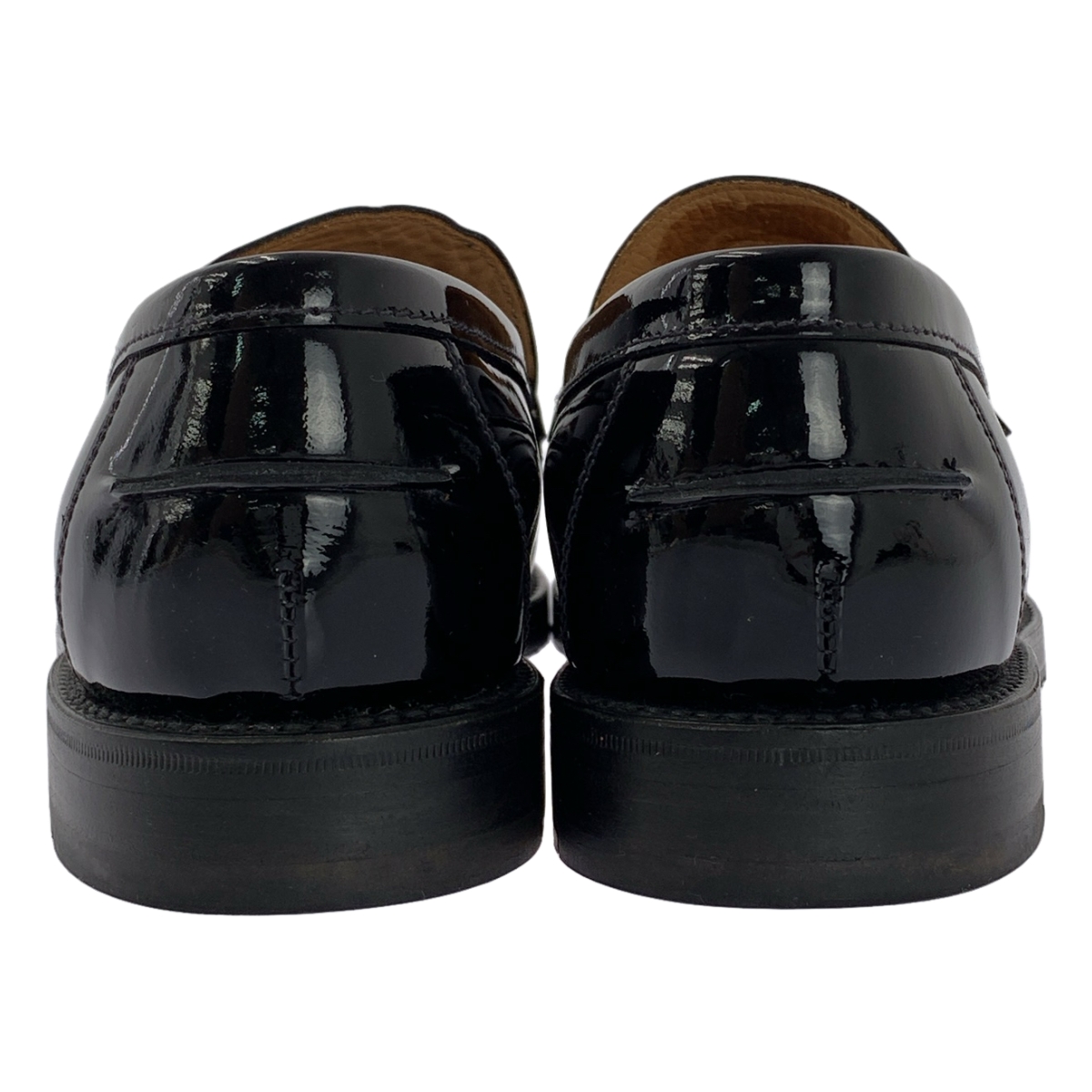 SANDERS / サンダース パテントレザー コイン ローファー