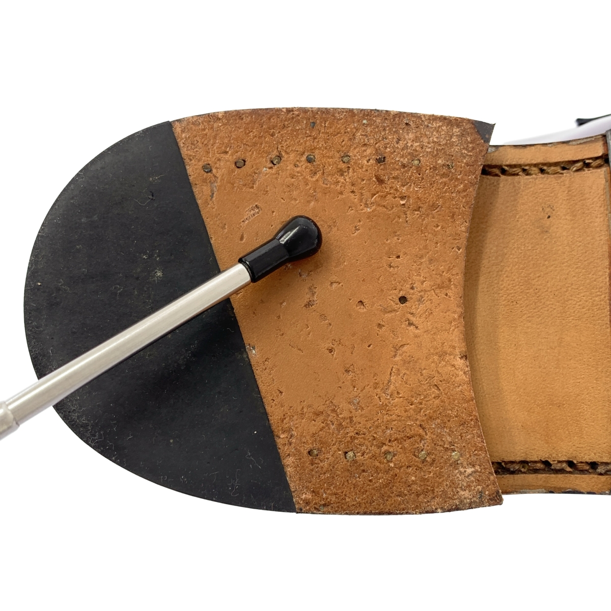 SANDERS / サンダース パテントレザー コイン ローファー