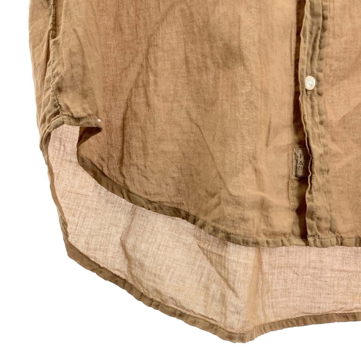 Frank&Eileen / フランクアンドアイリーン × Ron Herman / ロンハーマン コットン レギュラカラー シャツ ブラウス