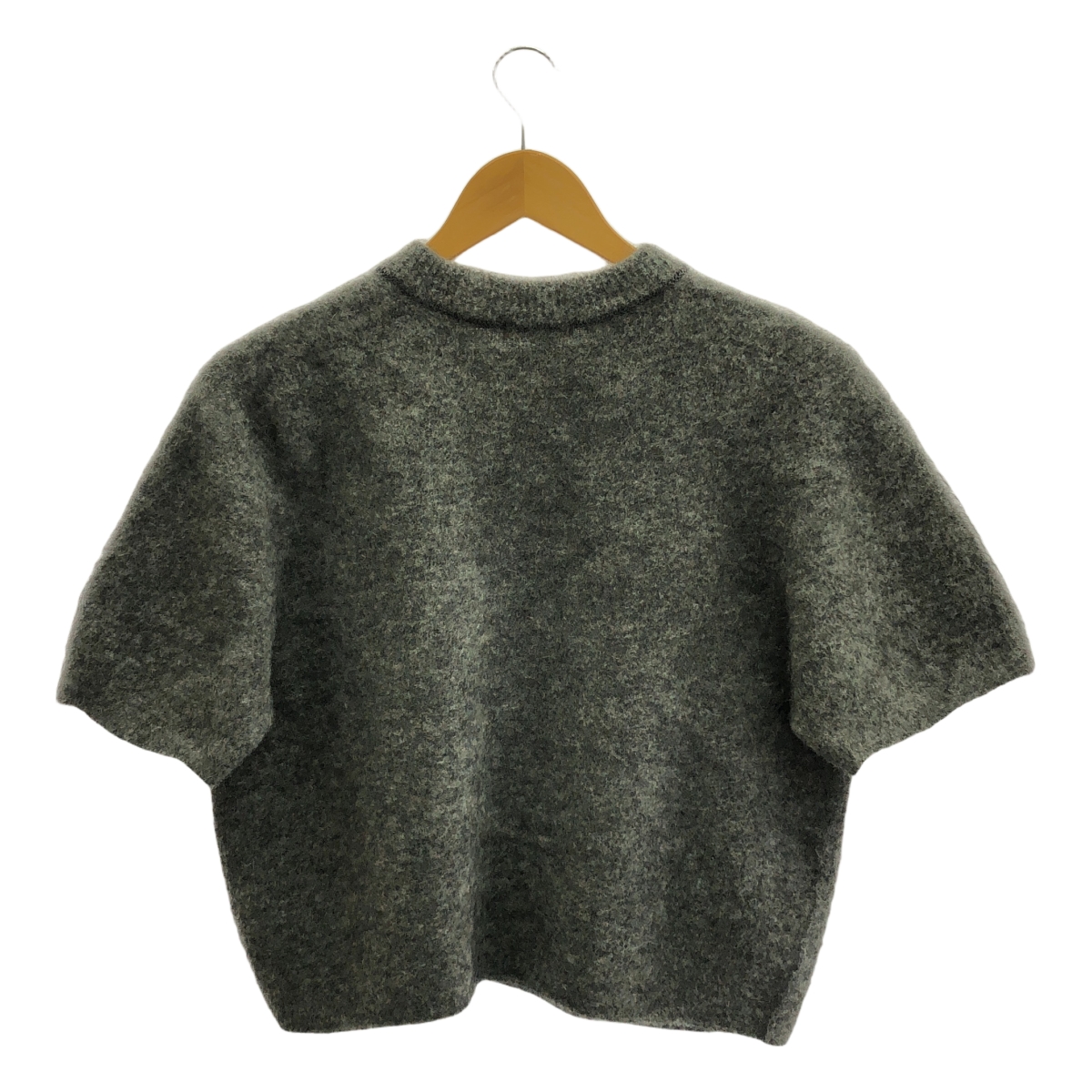 unfil / アンフィル stretch superkid mohair short-sleeve sweater / ストレッチスーパーキッドモヘアショートスリーブセーター