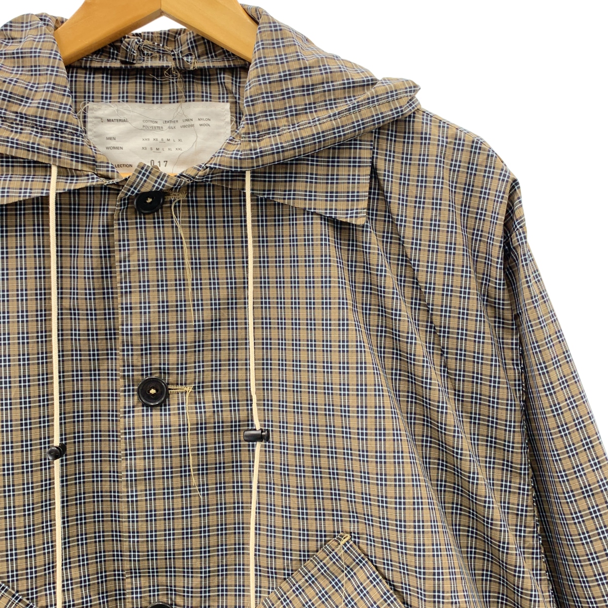 CAMIEL FORTGENS / カミエルフォートへンス チェック フーデッド シャツ