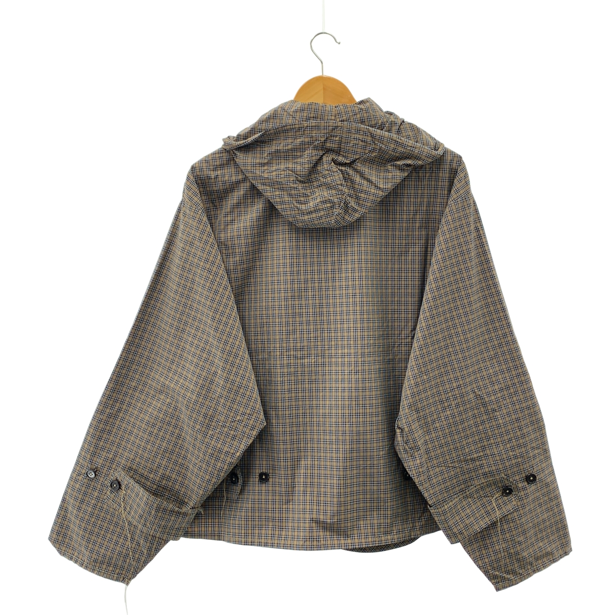 CAMIEL FORTGENS / カミエルフォートへンス チェック フーデッド シャツ