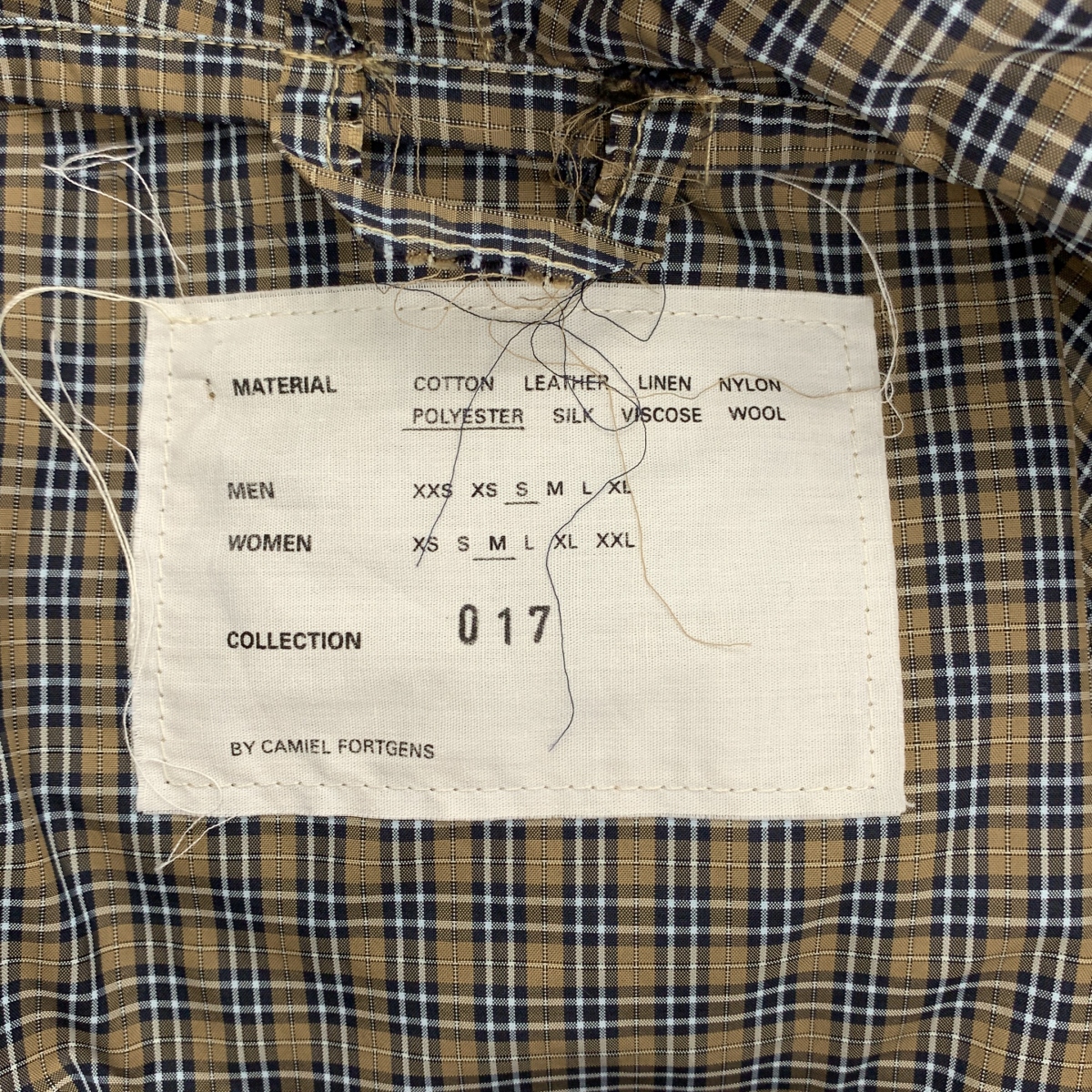 CAMIEL FORTGENS / カミエルフォートへンス チェック フーデッド シャツ