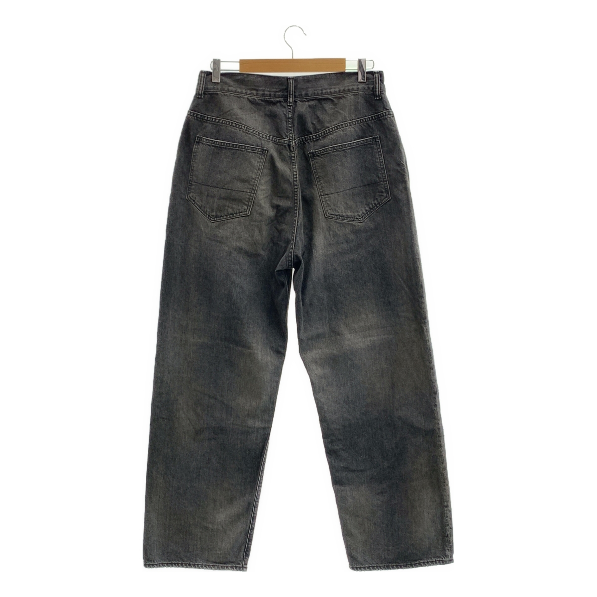 ANCELLM / アンセルム TAPERED 5P DENIM PANTS / ダメージ加工 ブラック デニムパンツ