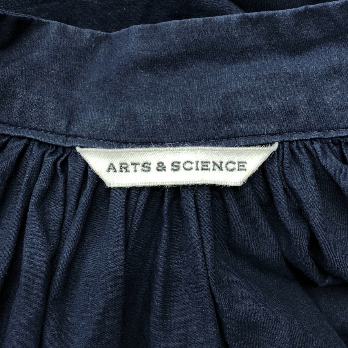 ARTS&SCIENCE / アーツアンドサイエンス gather dress コットン ギャザー ドレス ワンピース