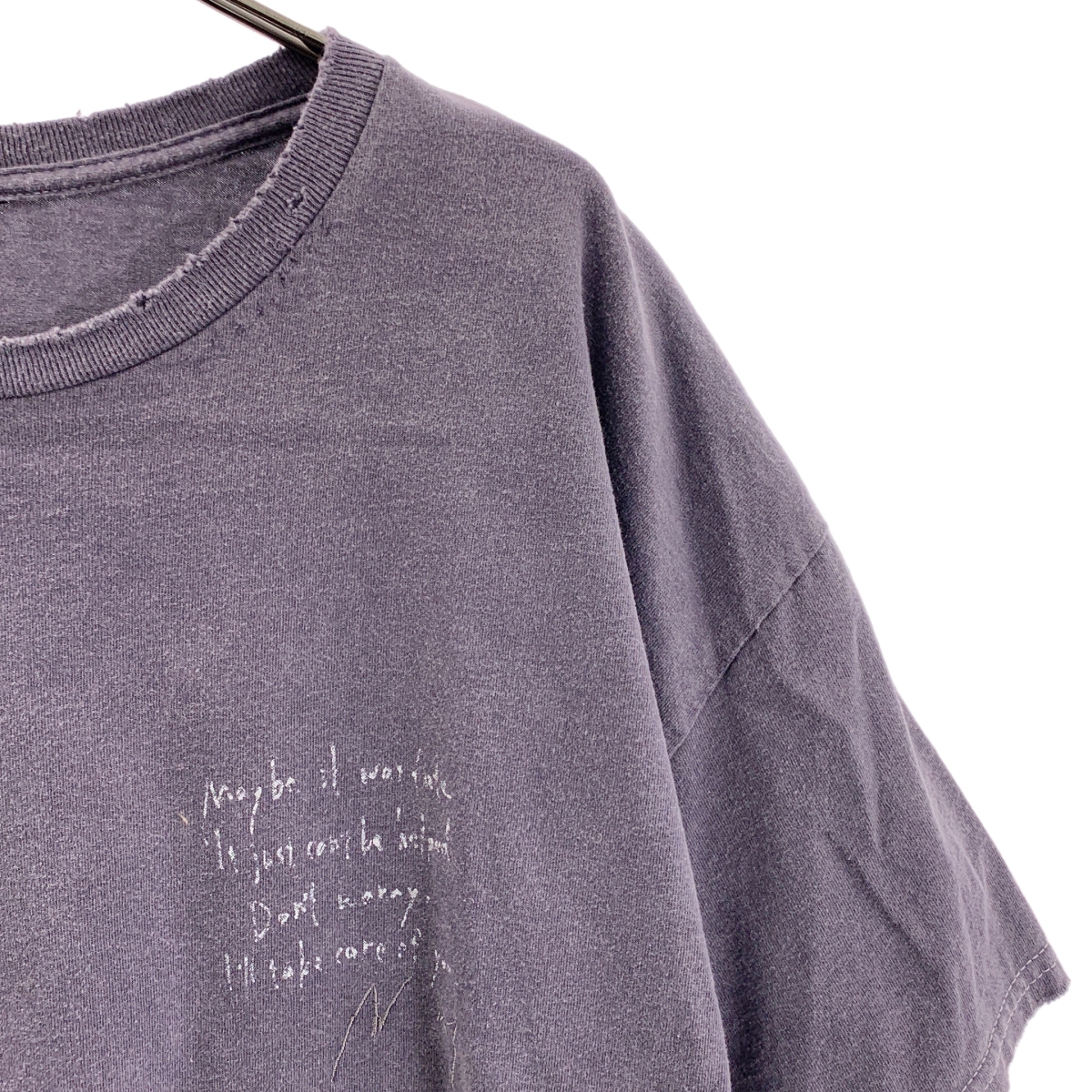 ANCELLM / アンセルム ダメージ加工 ロゴ Tシャツ カットソー