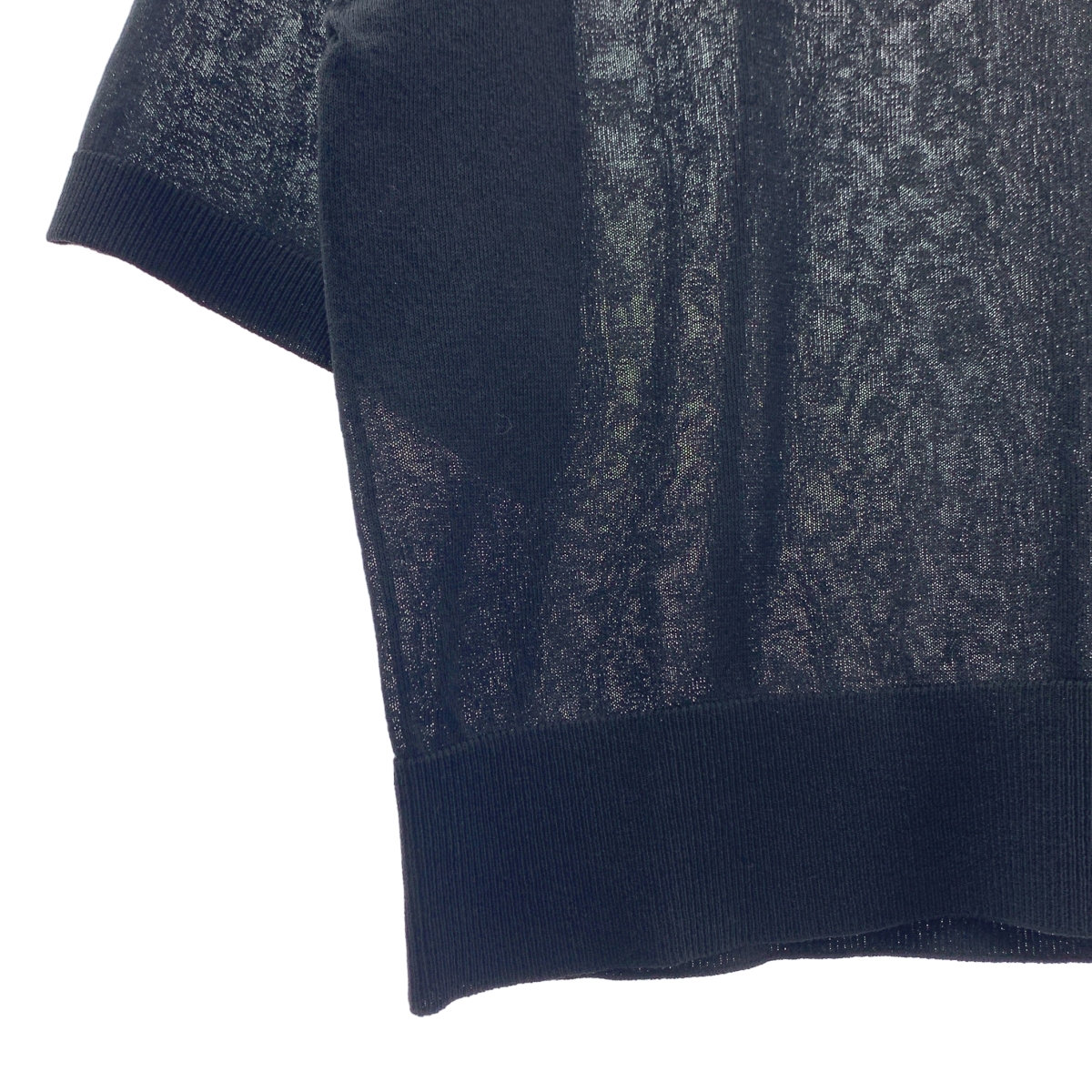 その他 ハイゲージ シアー ポロシャツ ニット プルオーバー