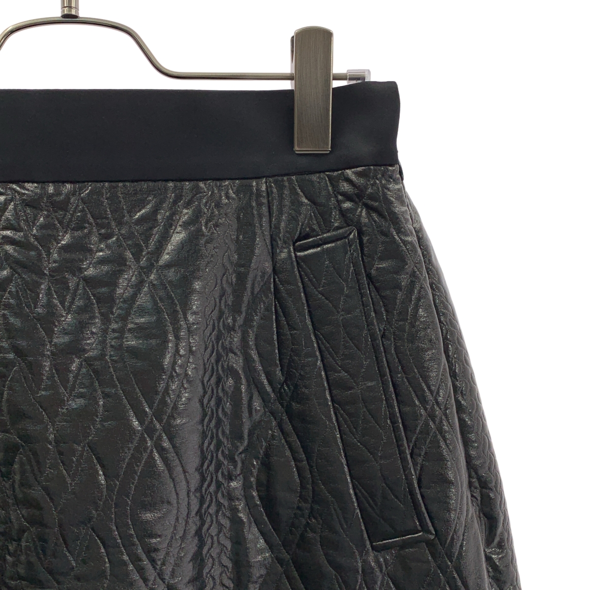 ADORE / アドーア フェイクレザー コーティング ジャージー スカート