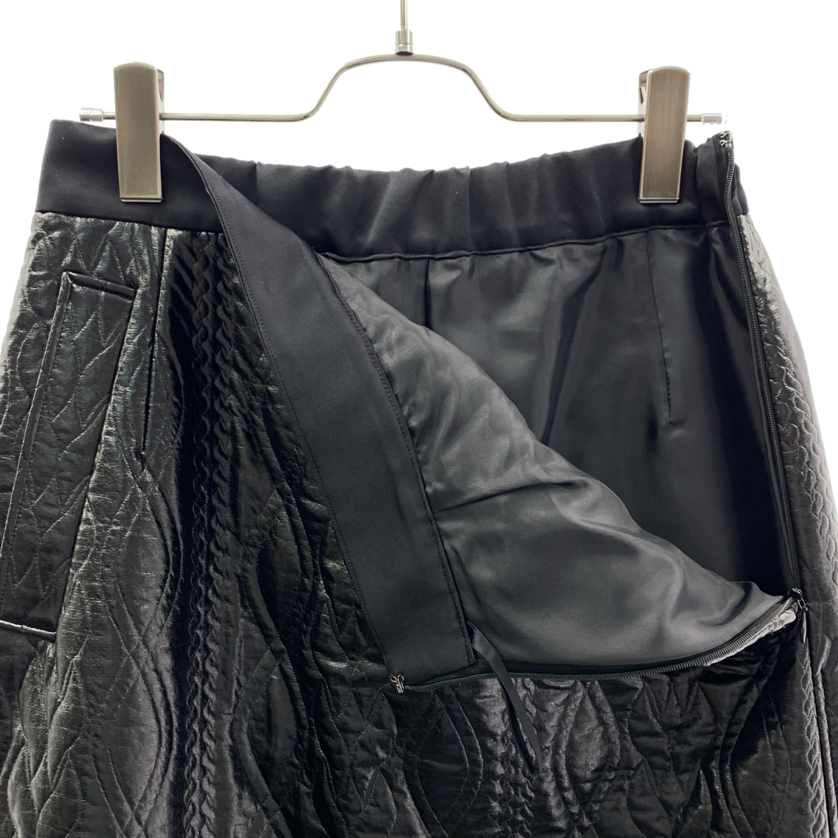 ADORE / アドーア フェイクレザー コーティング ジャージー スカート