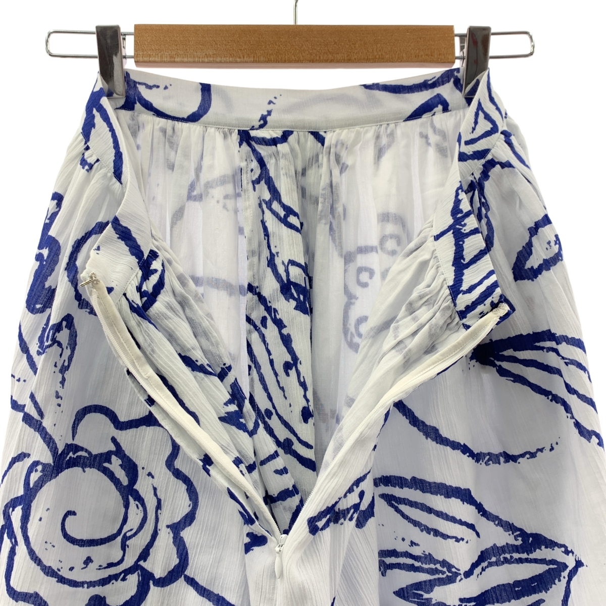 その他 総柄 サイドジップ ボリューム スカート