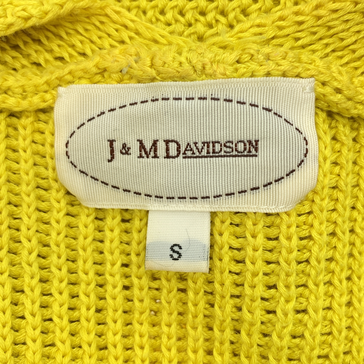 J&M DAVIDSON / ジェイアンドエムデヴィッドソン コットン ニット カーディガン