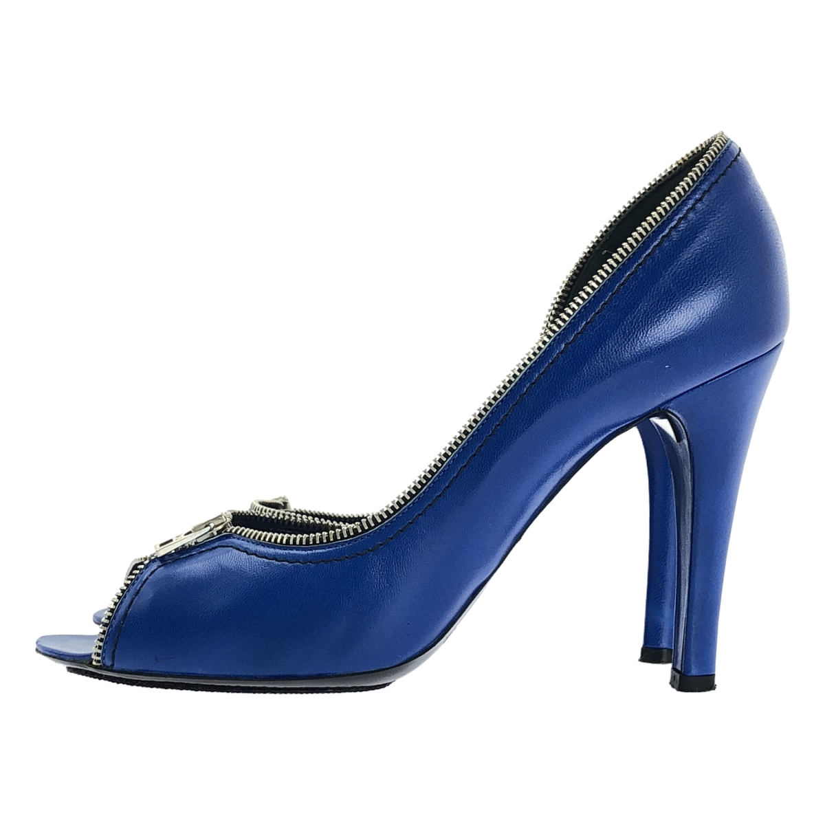 MARC JACOBS / マークジェイコブス ジップディティール オープントゥ ヒールパンプス