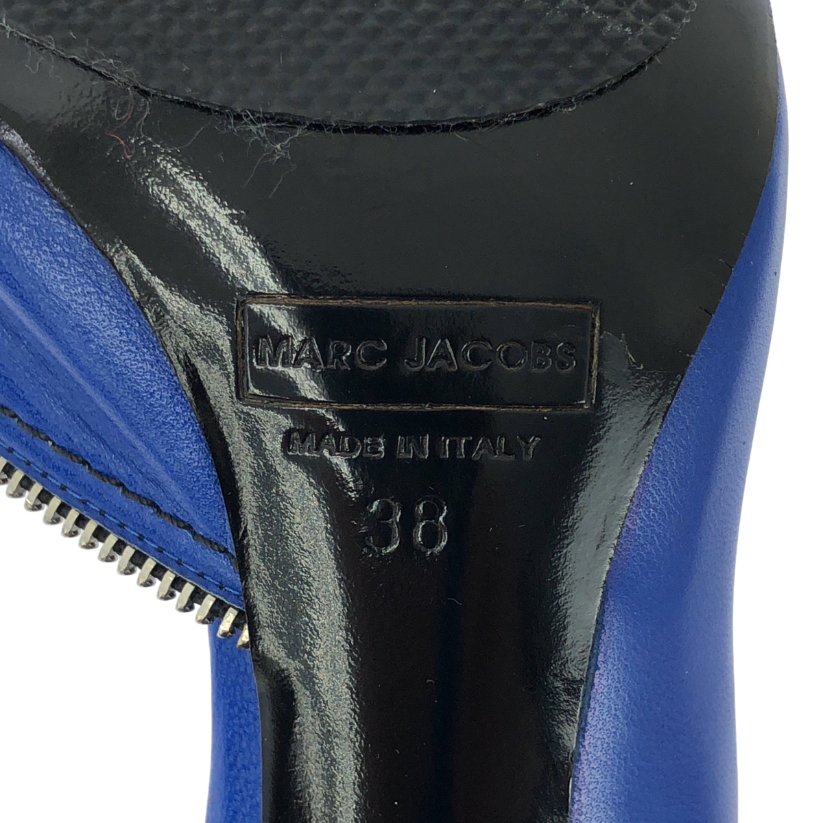 MARC JACOBS / マークジェイコブス ジップディティール オープントゥ ヒールパンプス