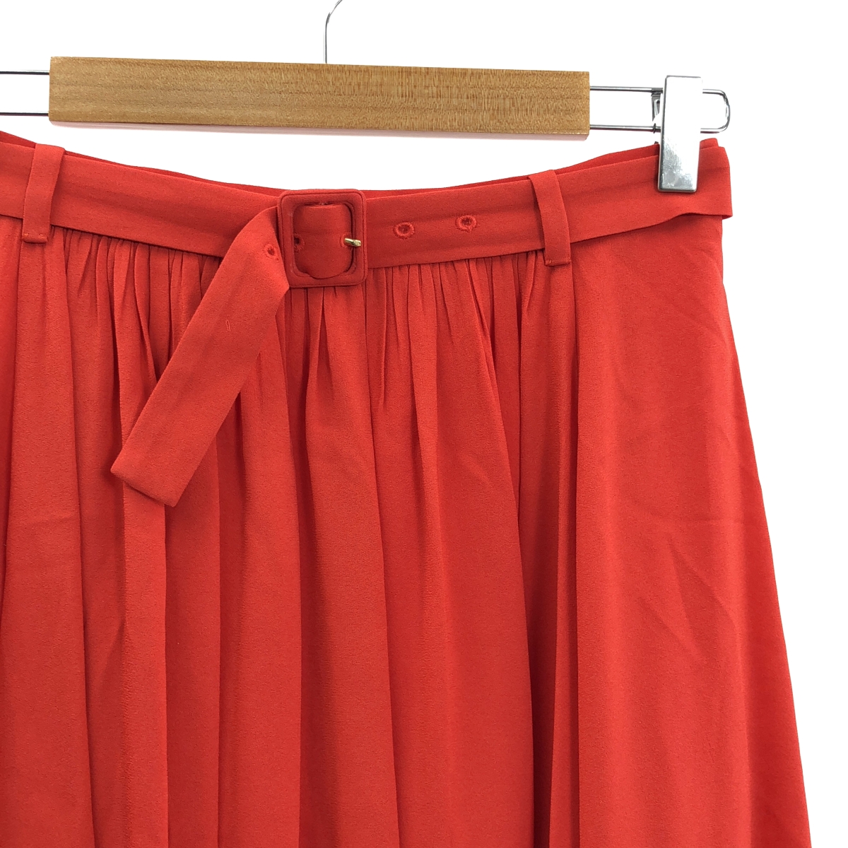 PRADA / プラダ ベルト プリーツ フレアスカート