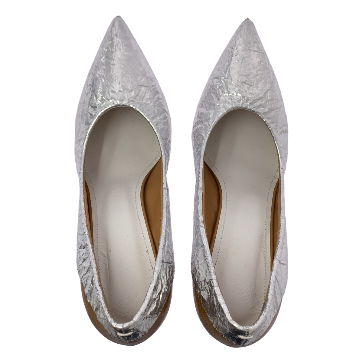 Maison Margiela / メゾンマルジェラ メタリック ウッドヒール パンプス