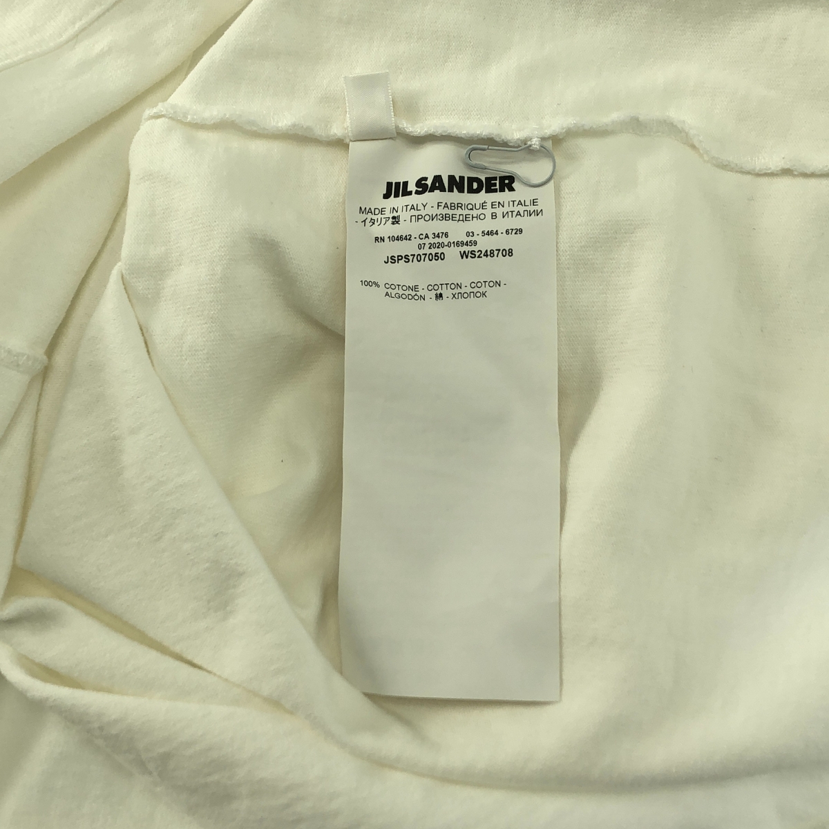 JIL SANDER / ジルサンダー コットン ロゴ プリント Tシャツ