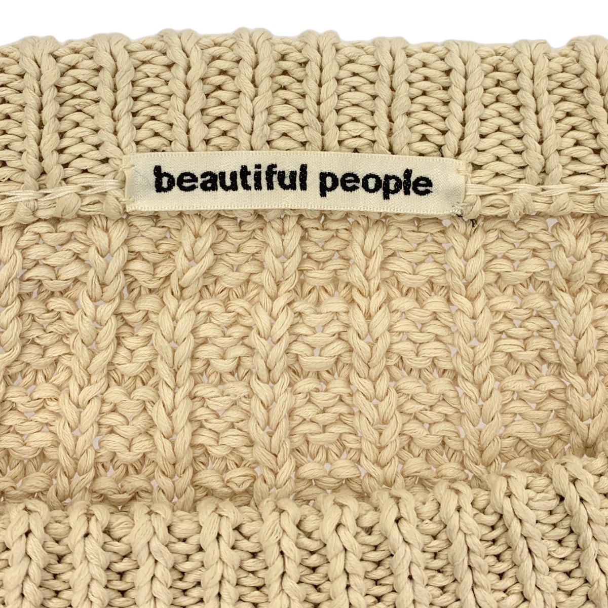 beautiful people / ビューティフルピープル コットン ニット プルオーバー
