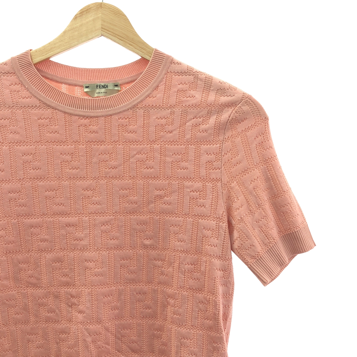 FENDI / フェンディ ズッカ 総柄 クルーネック サマーニット
