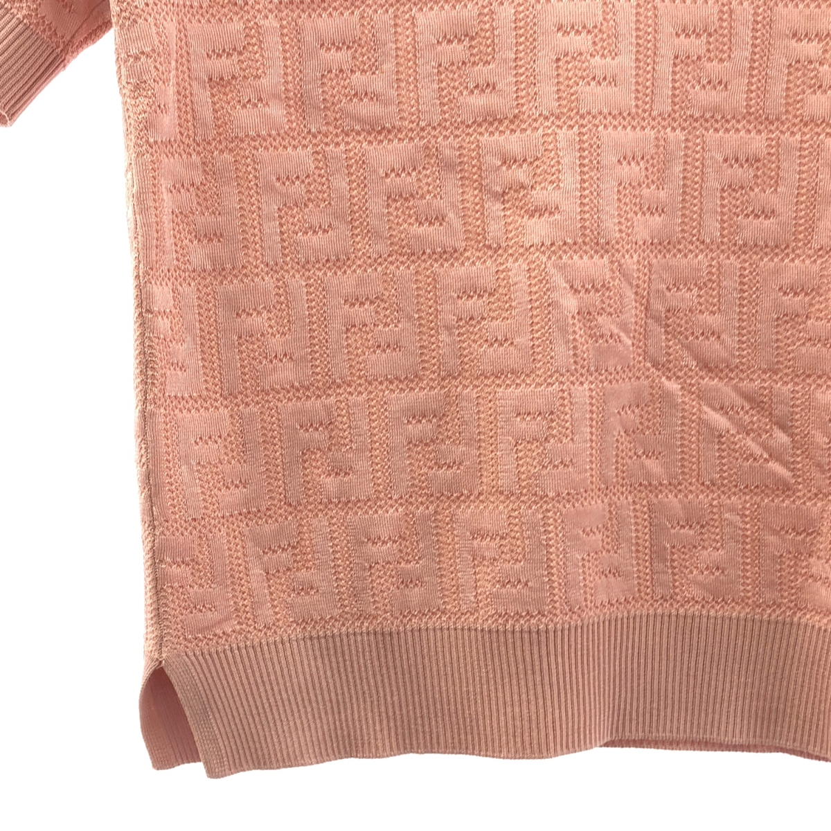 FENDI / フェンディ ズッカ 総柄 クルーネック サマーニット