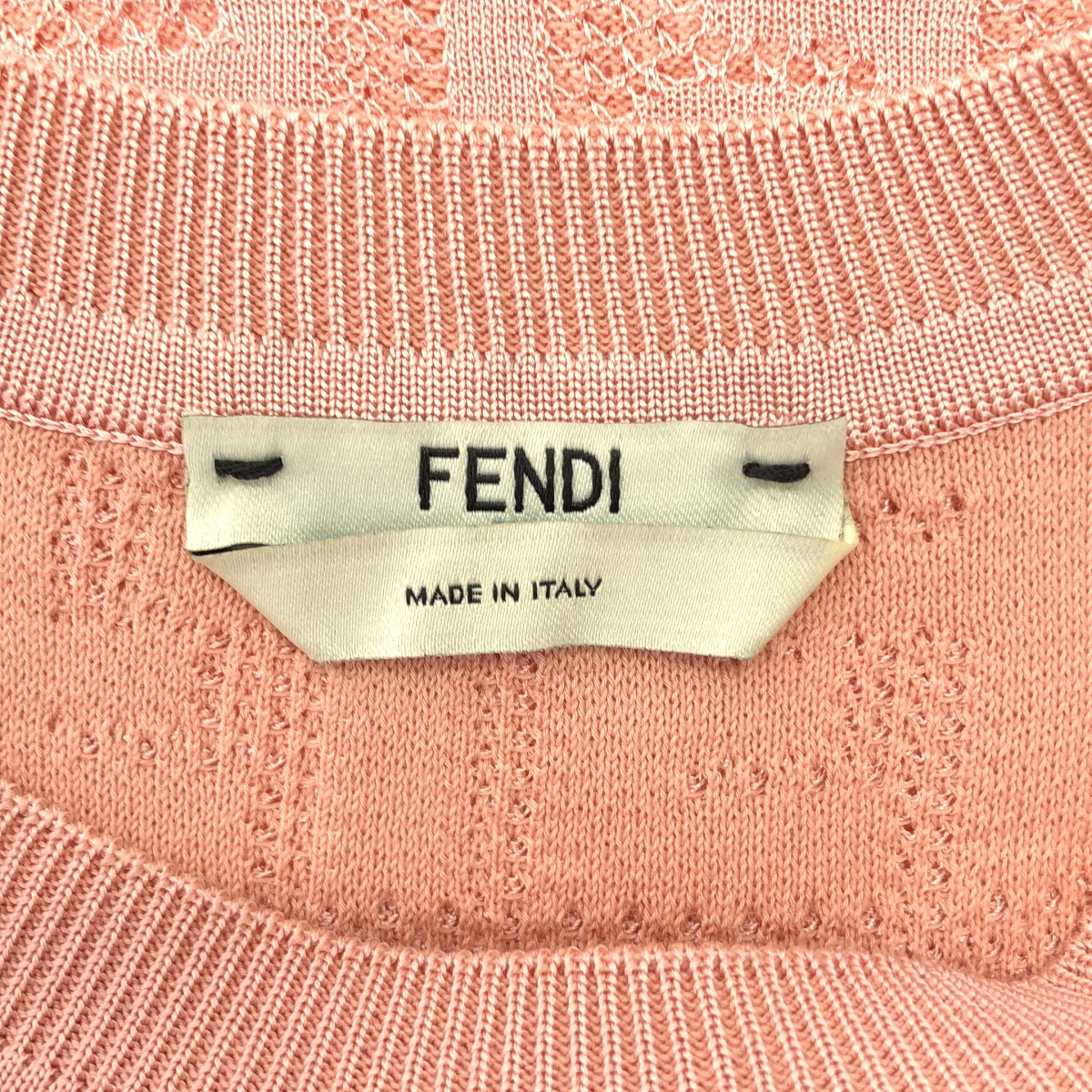 FENDI / フェンディ ズッカ 総柄 クルーネック サマーニット