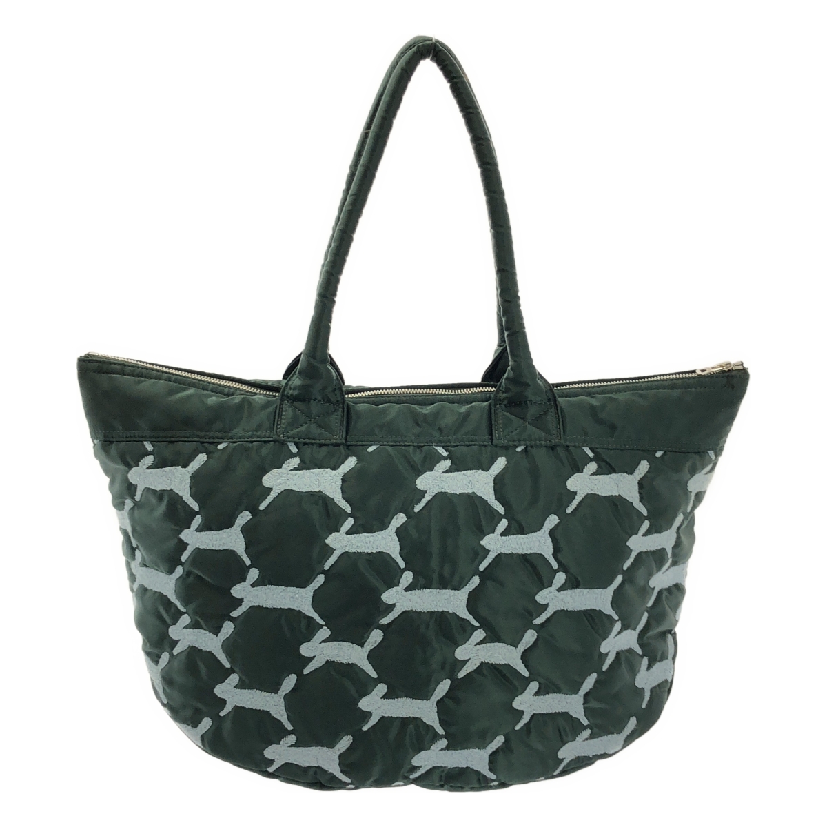 mina perhonen / ミナペルホネン × PORTER / ポーター run run run / エンブロイダリー ロゴジップ ハンド トートバッグ