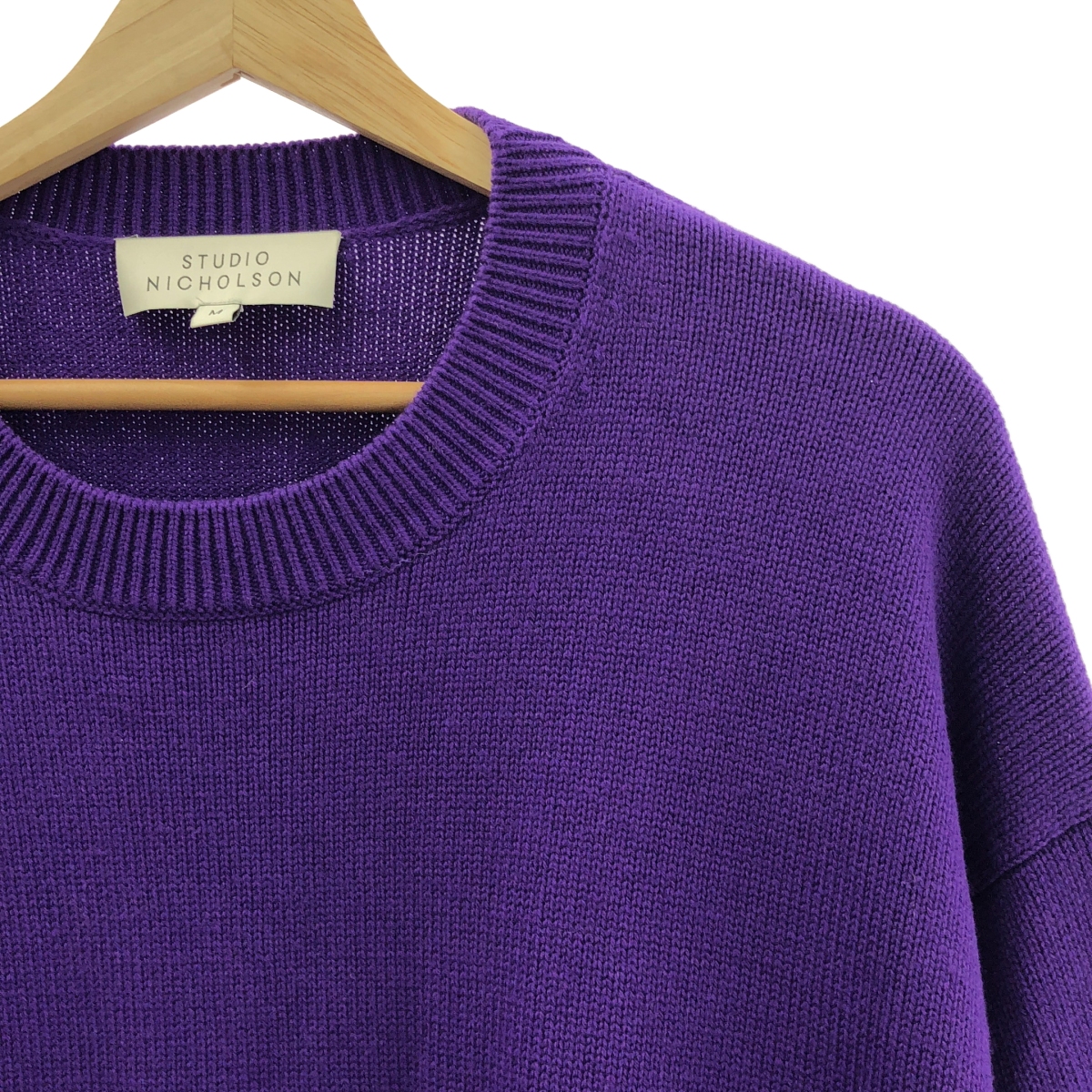 Studio Nicholson / スタジオニコルソン ALTO 5GG OVERSIZE CREW NECK ウール コットン 5ゲージ オーバーサイズニット