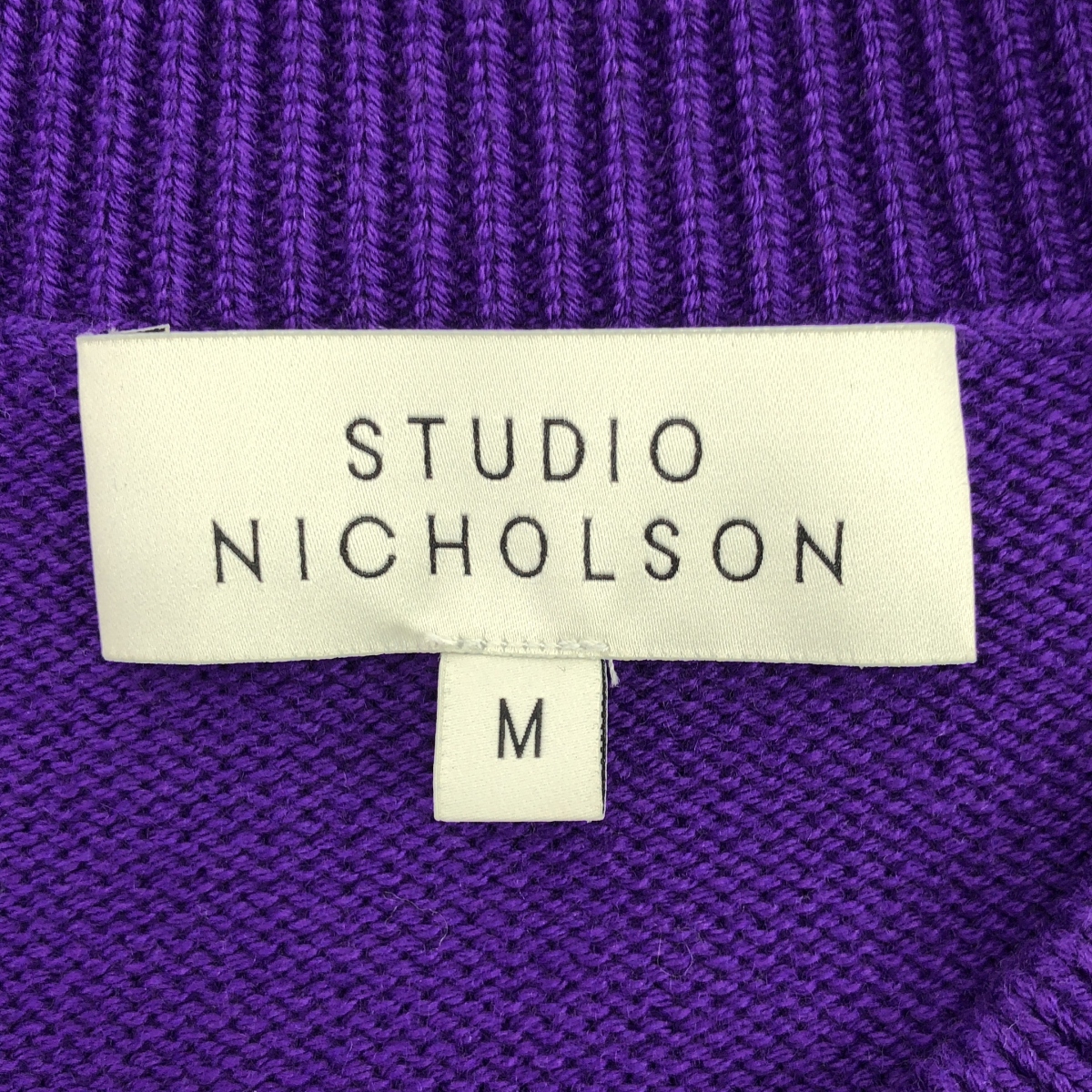 Studio Nicholson / スタジオニコルソン ALTO 5GG OVERSIZE CREW NECK ウール コットン 5ゲージ オーバーサイズニット