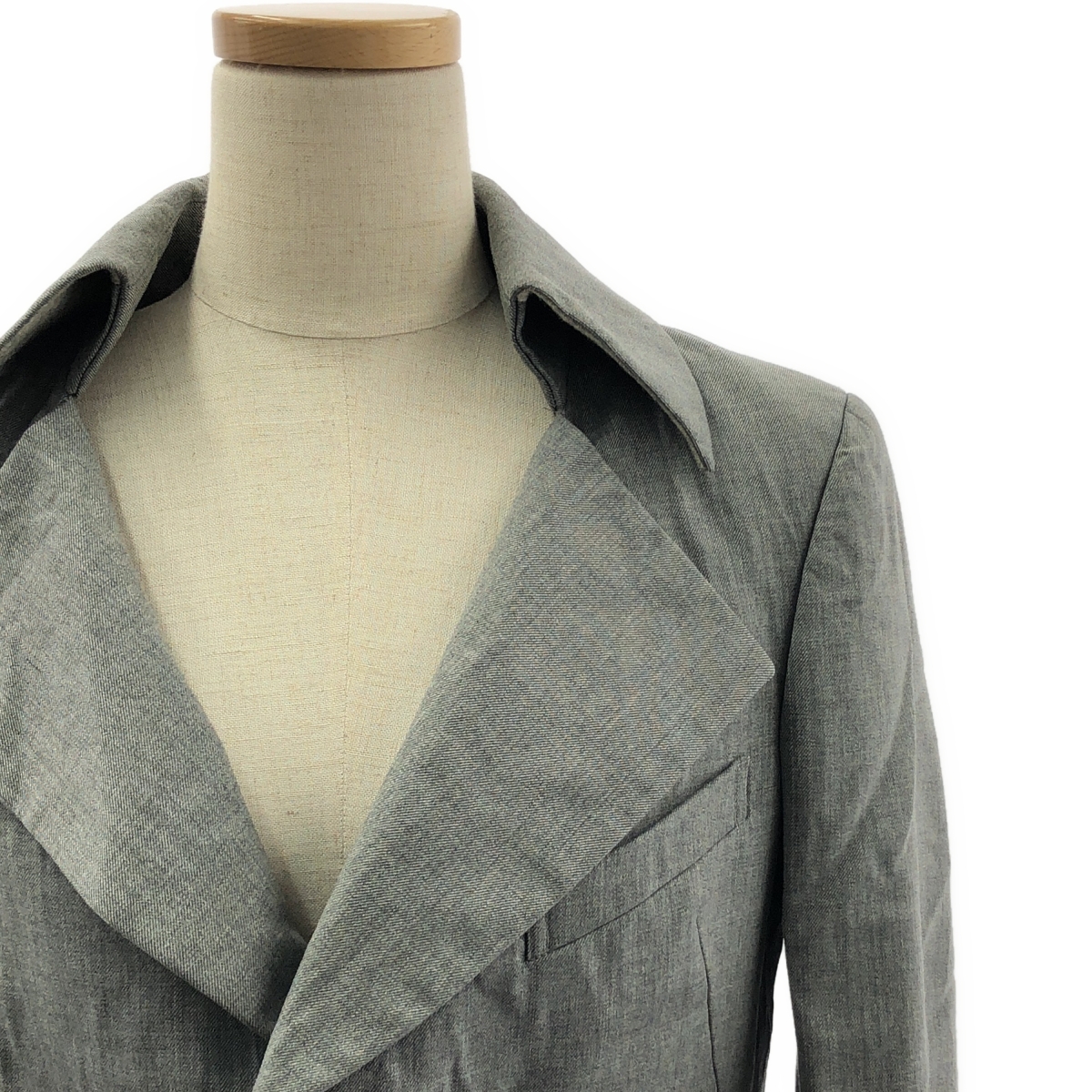 noir kei ninomiya / ノワールケイニノミヤ 変形 燕尾 シングルブレスト ロングジャケット / 総裏地