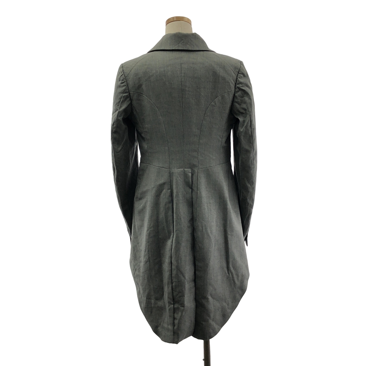 noir kei ninomiya / ノワールケイニノミヤ 変形 燕尾 シングルブレスト ロングジャケット / 総裏地