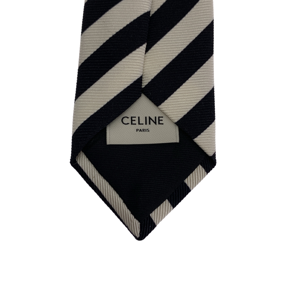 CELINE / セリーヌ ストライプ シルク スリム ネクタイ