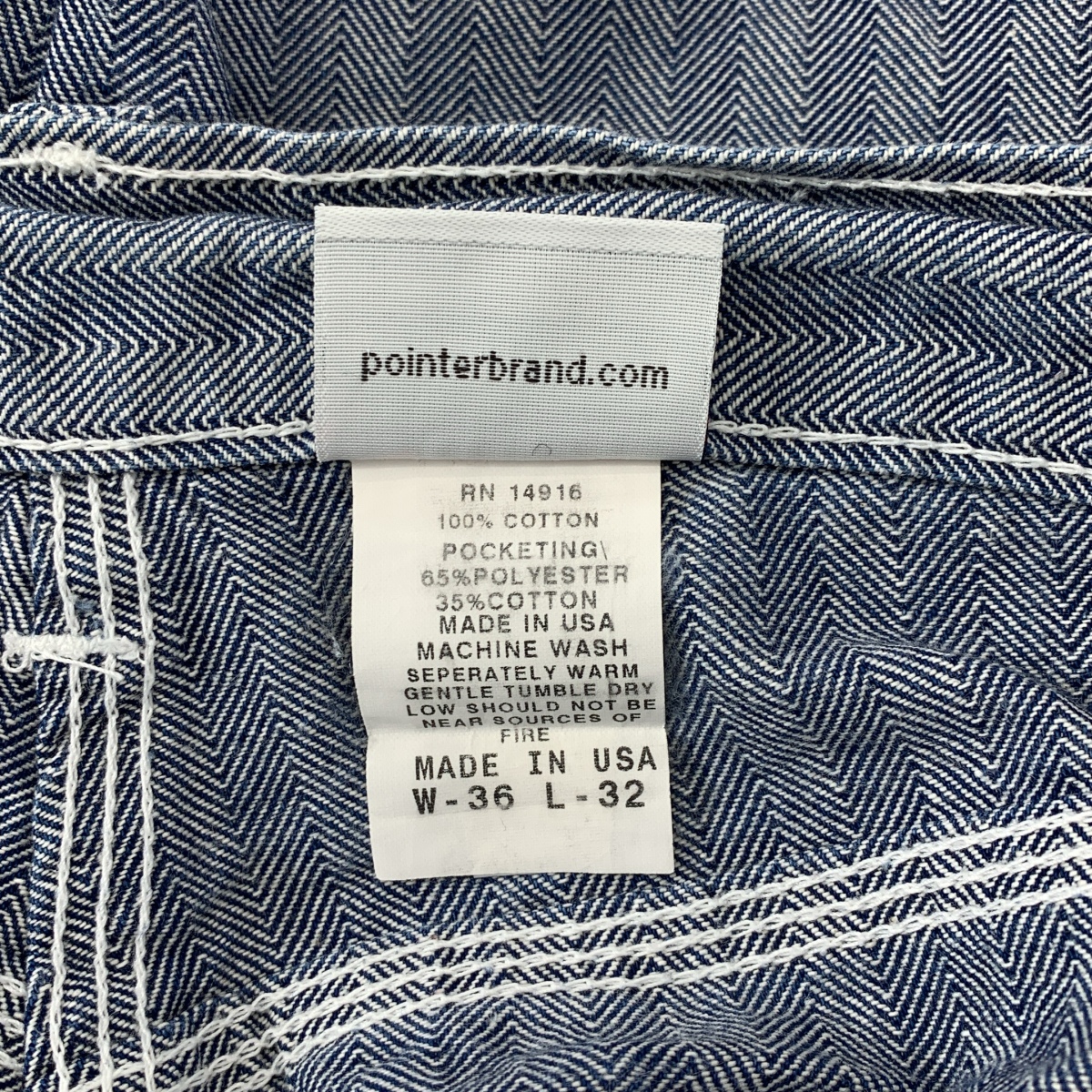 POINTER / ポインター USA製 ヘリンボーン ペインター パンツ