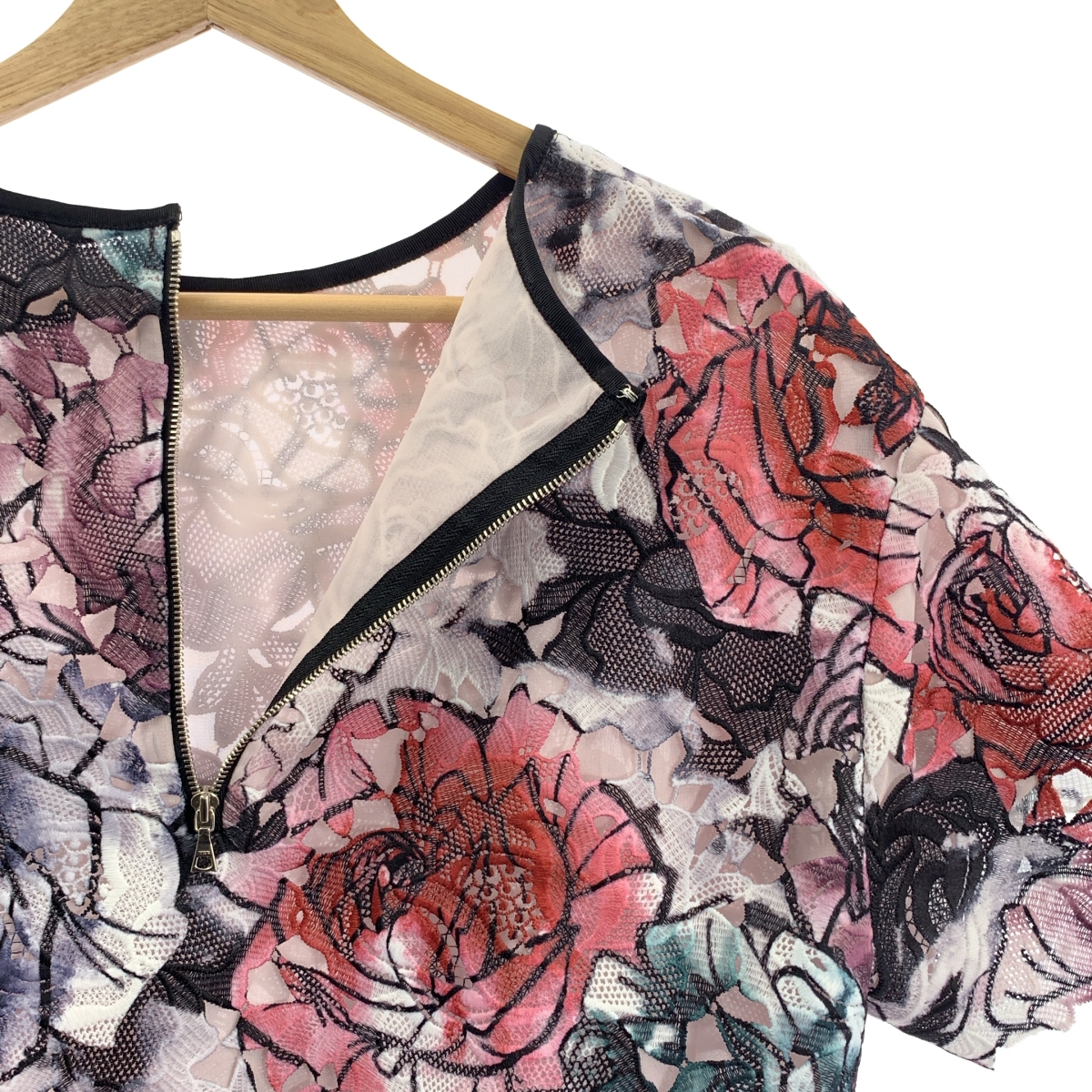 ADORE / アドーア 花柄 レース プルオーバー トップス