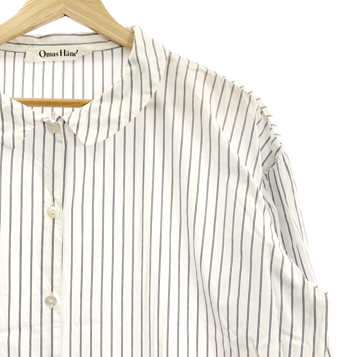 その他 コットン ストライプ シャツワンピース