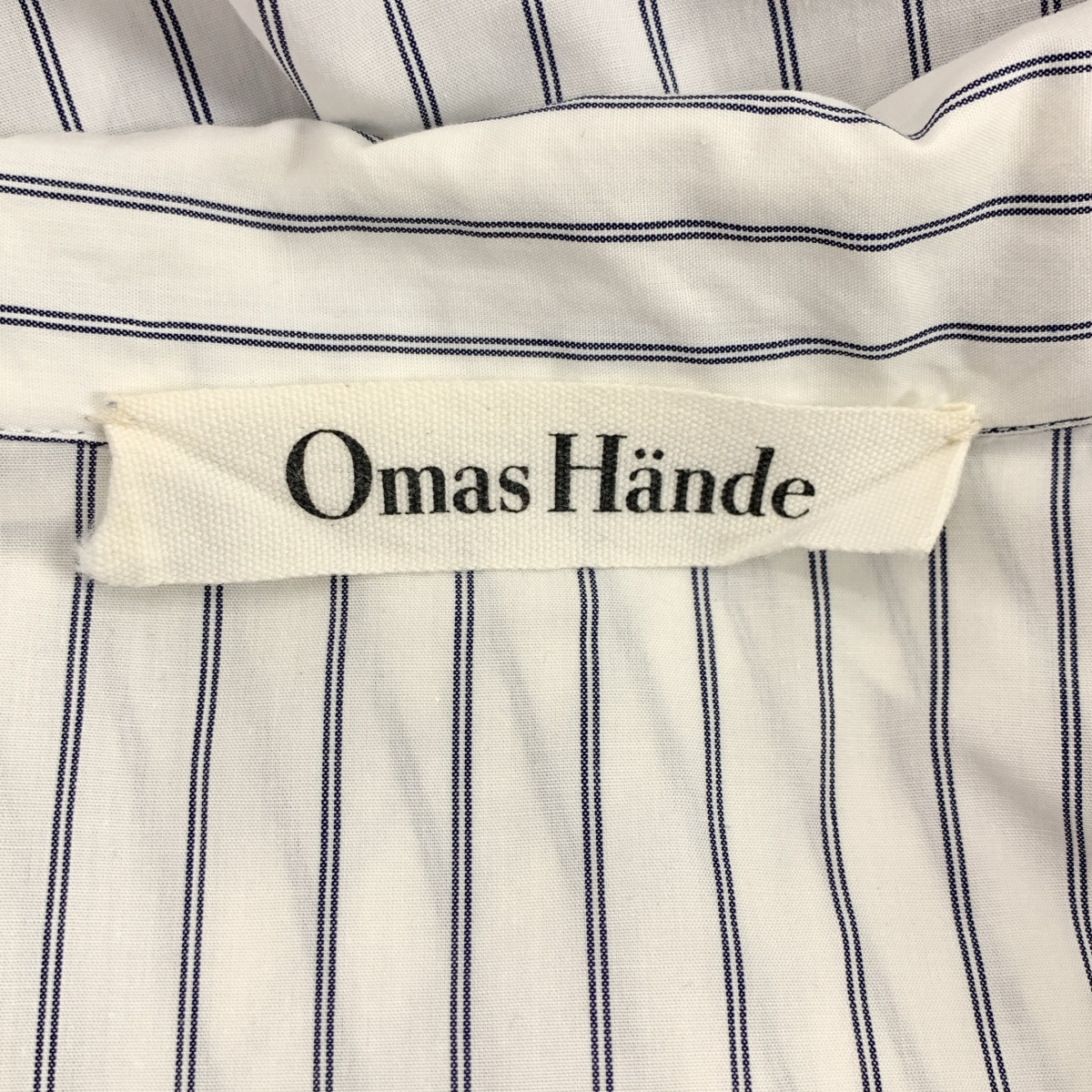 その他 コットン ストライプ シャツワンピース