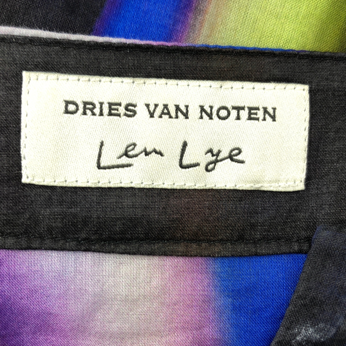 DRIES VAN NOTEN / ドリスヴァンノッテン len lye レンライ 総柄 ワイド ワンピース