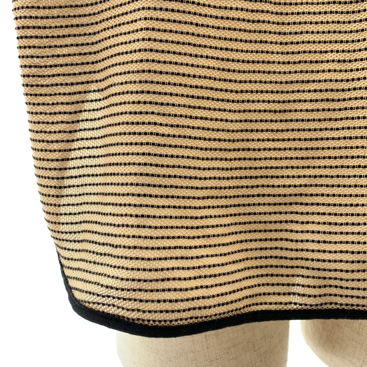 Mame Kurogouchi / マメクロゴウチ ジャガード ニット ブラウス / バックジップ スリット スカート 裏地付き