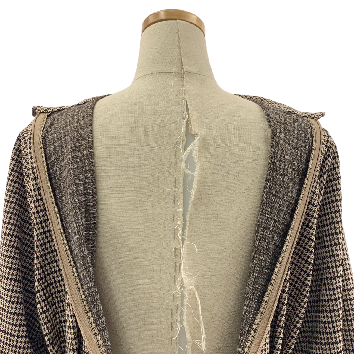 foufou / フーフー checked one piece chidori / 千鳥格子 ドレス ワンピース