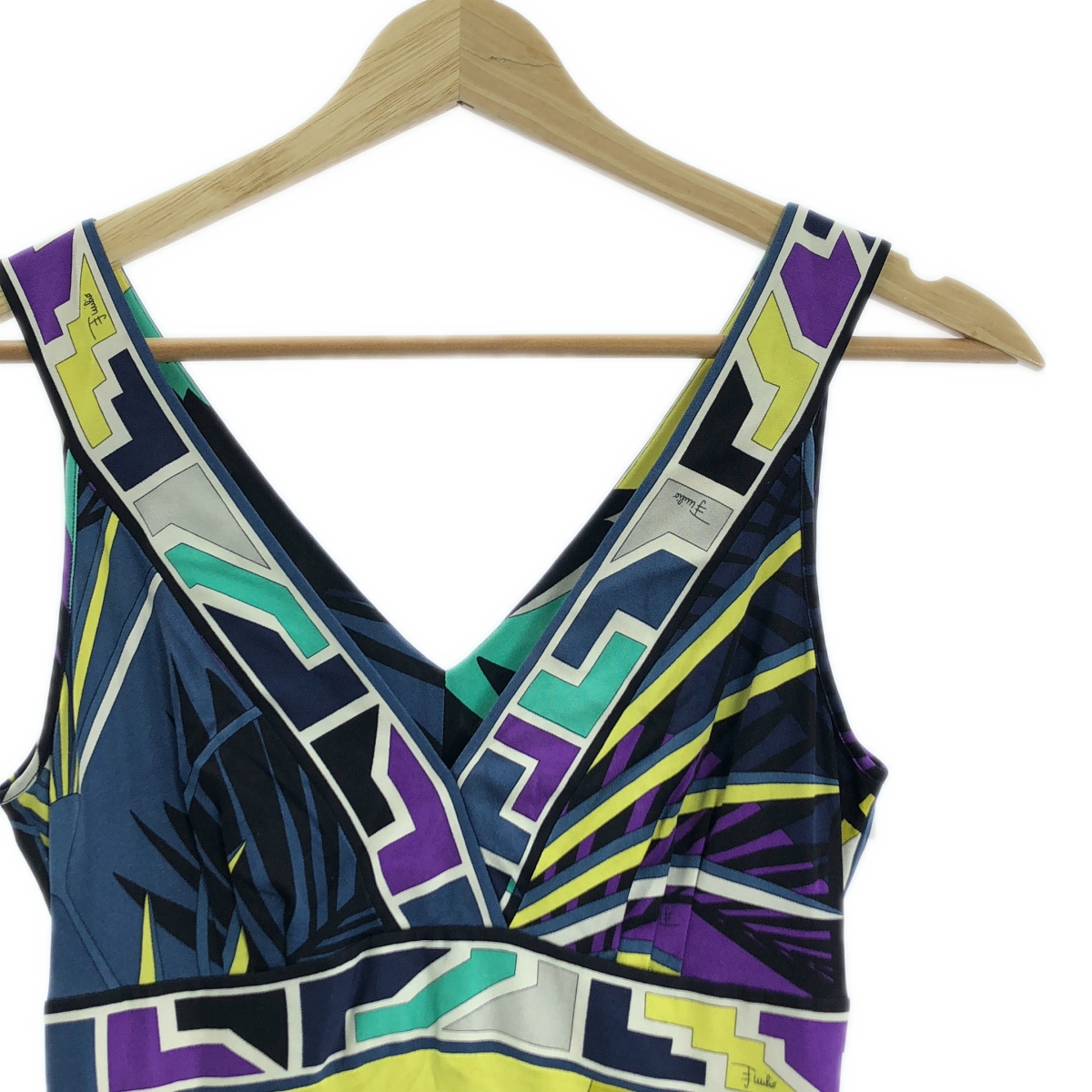 EMILIO PUCCI / エミリオプッチ silk 100％ / シルク 総柄 ドレス ワンピース