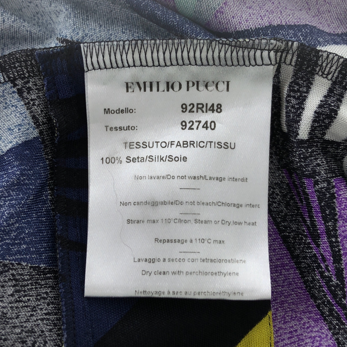 EMILIO PUCCI / エミリオプッチ silk 100％ / シルク 総柄 ドレス ワンピース