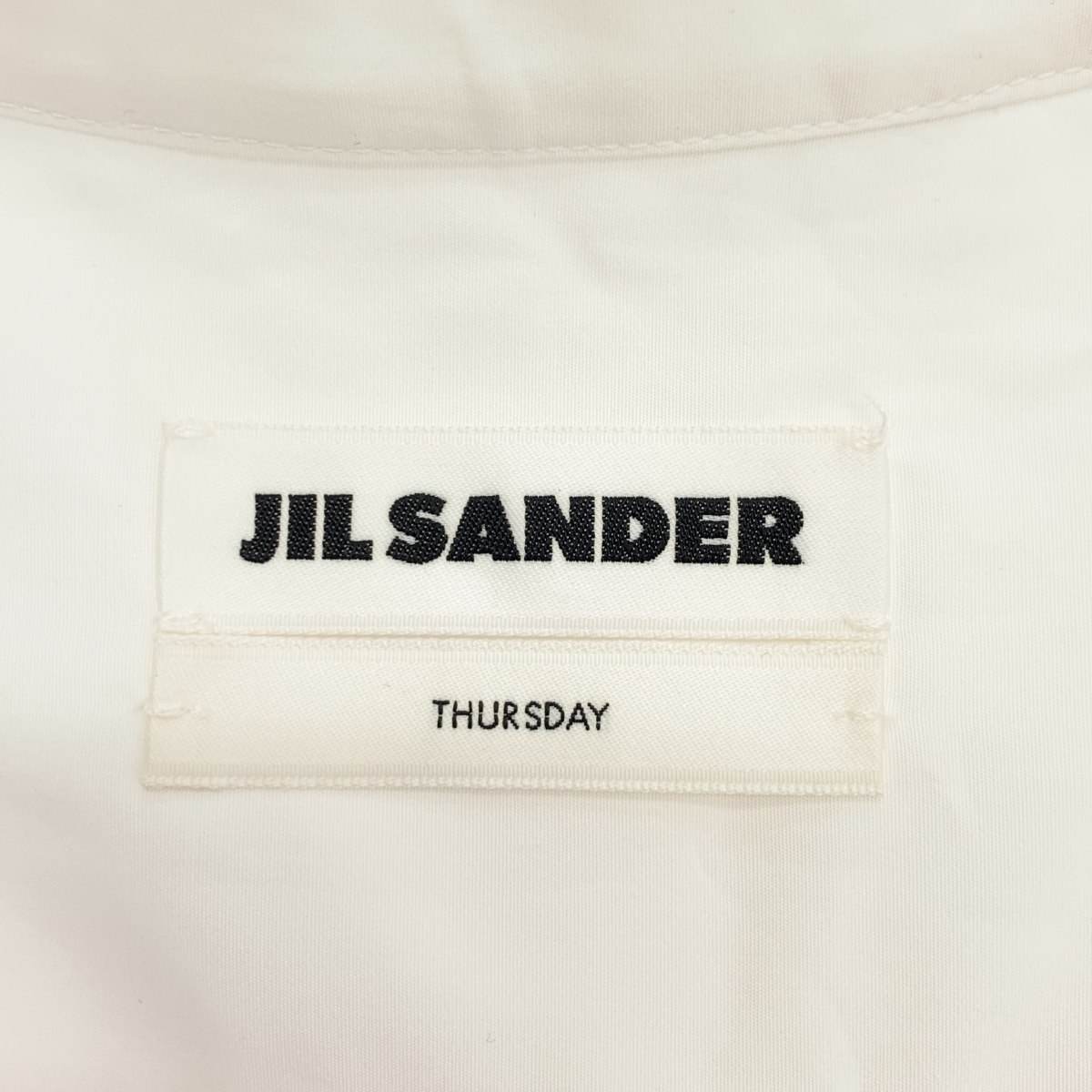 JIL SANDER / ジルサンダー THURSDAY コットン ピンタック バンドカラーシャツ