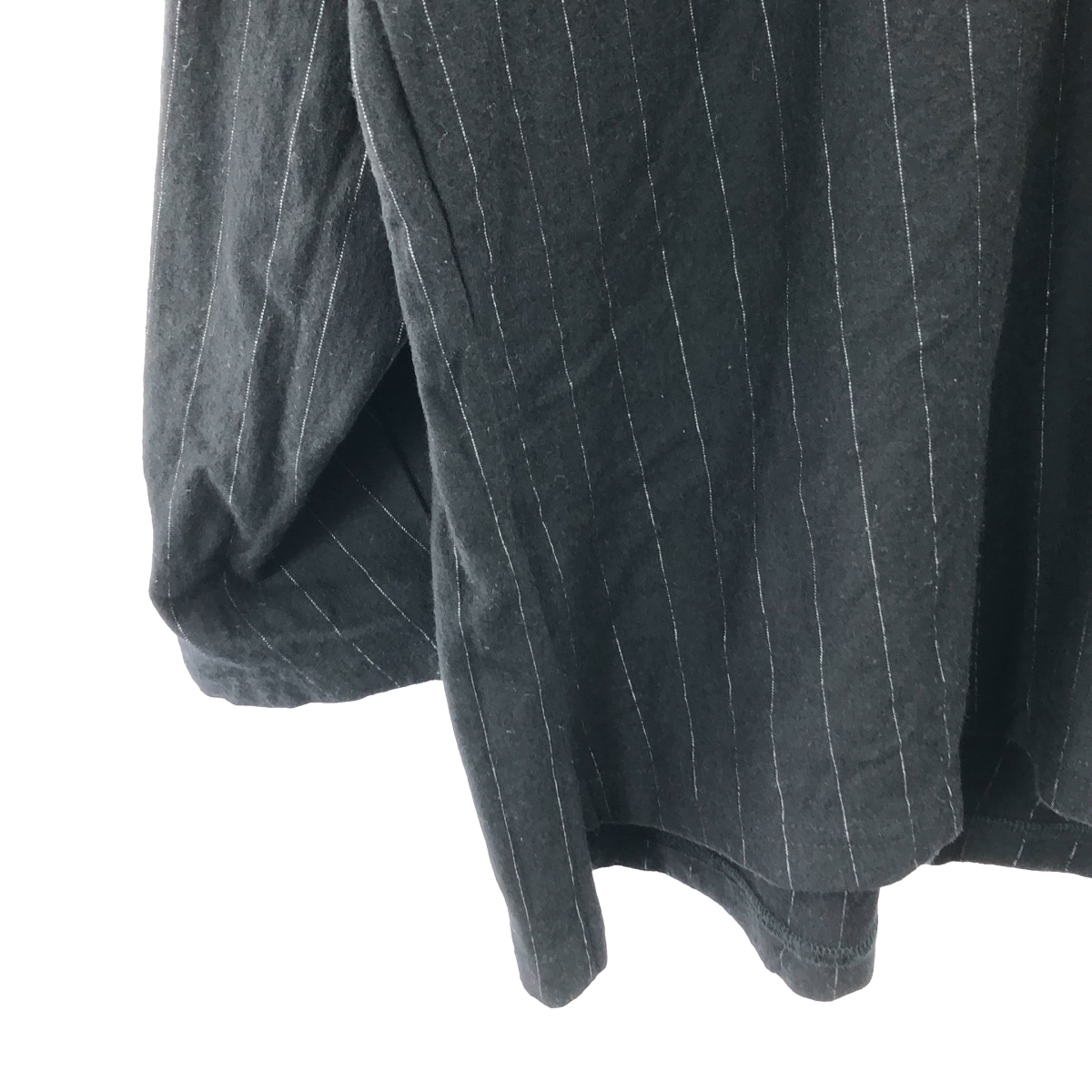 その他 36G Wool Stripe Pullover / ストライプ スリット オーバー カットソー